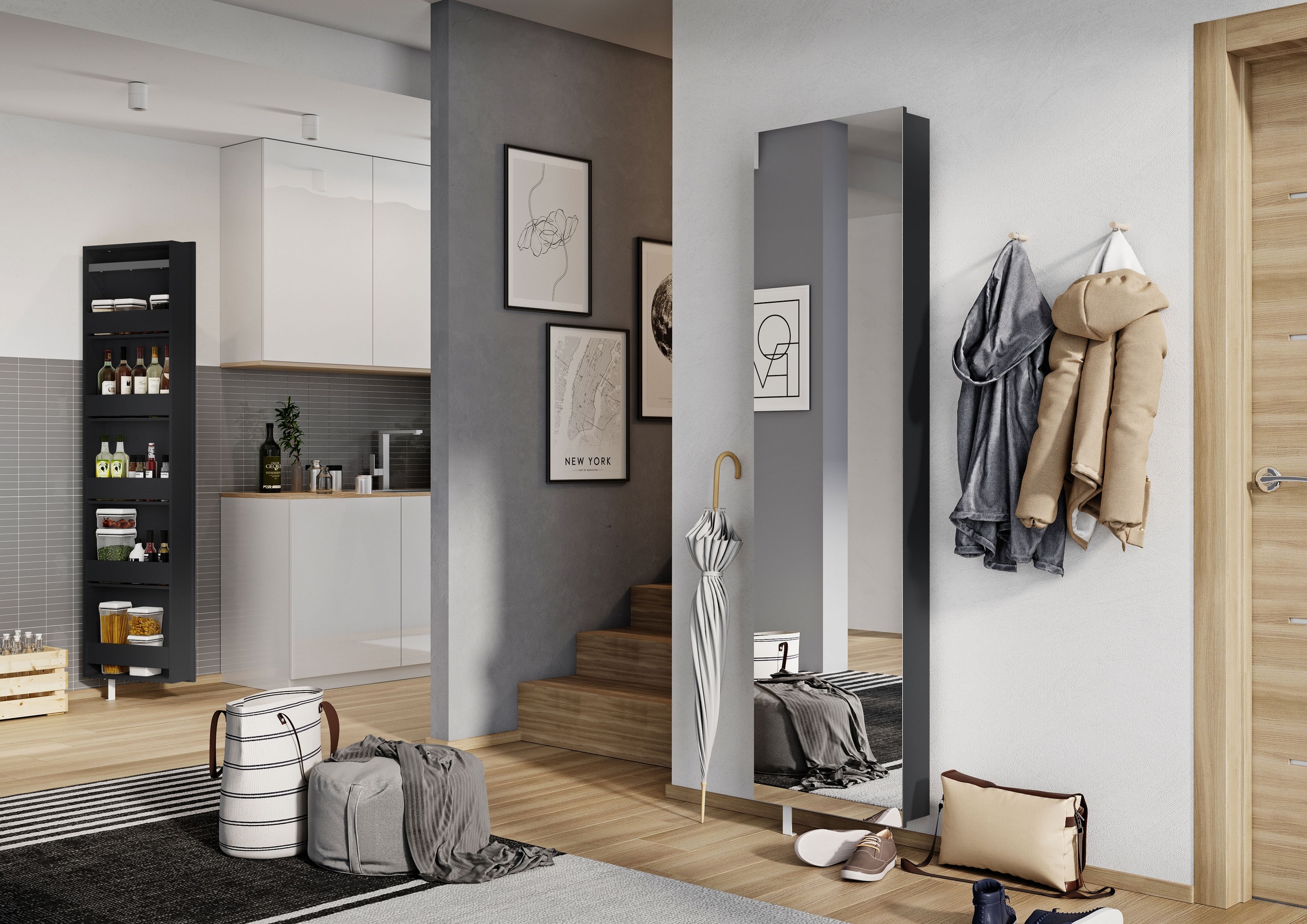 GERMANIA Schuhschrank "1189" 1 Stk. tlg. Drehschrank mit Spiegel günstig online kaufen