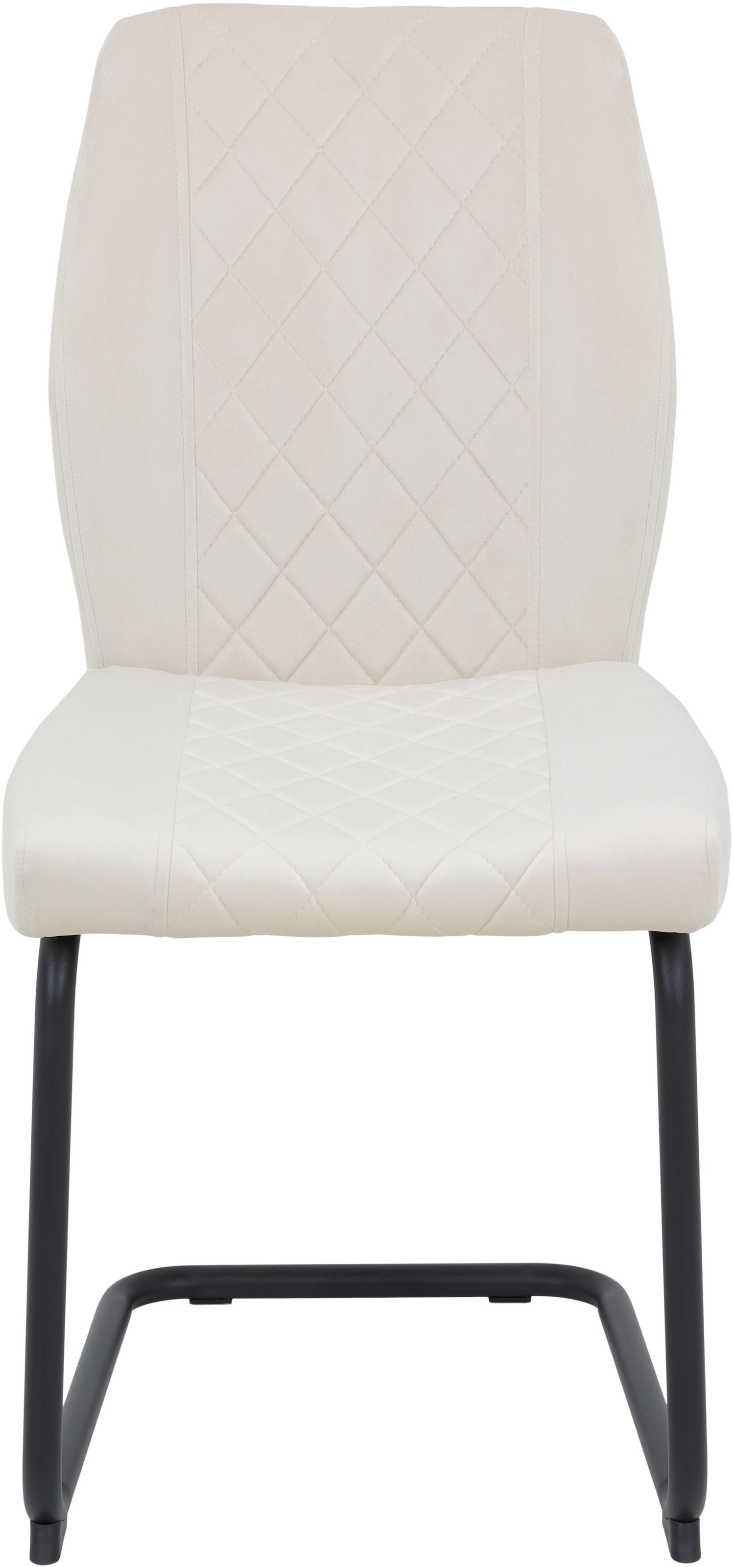 HELA Freischwinger »OSLO«, (Set), 4 St., Microfaser-Samtvelours, Freischwinger,Rautensteppung,Microfaser Samtvelour,140kg belastbar