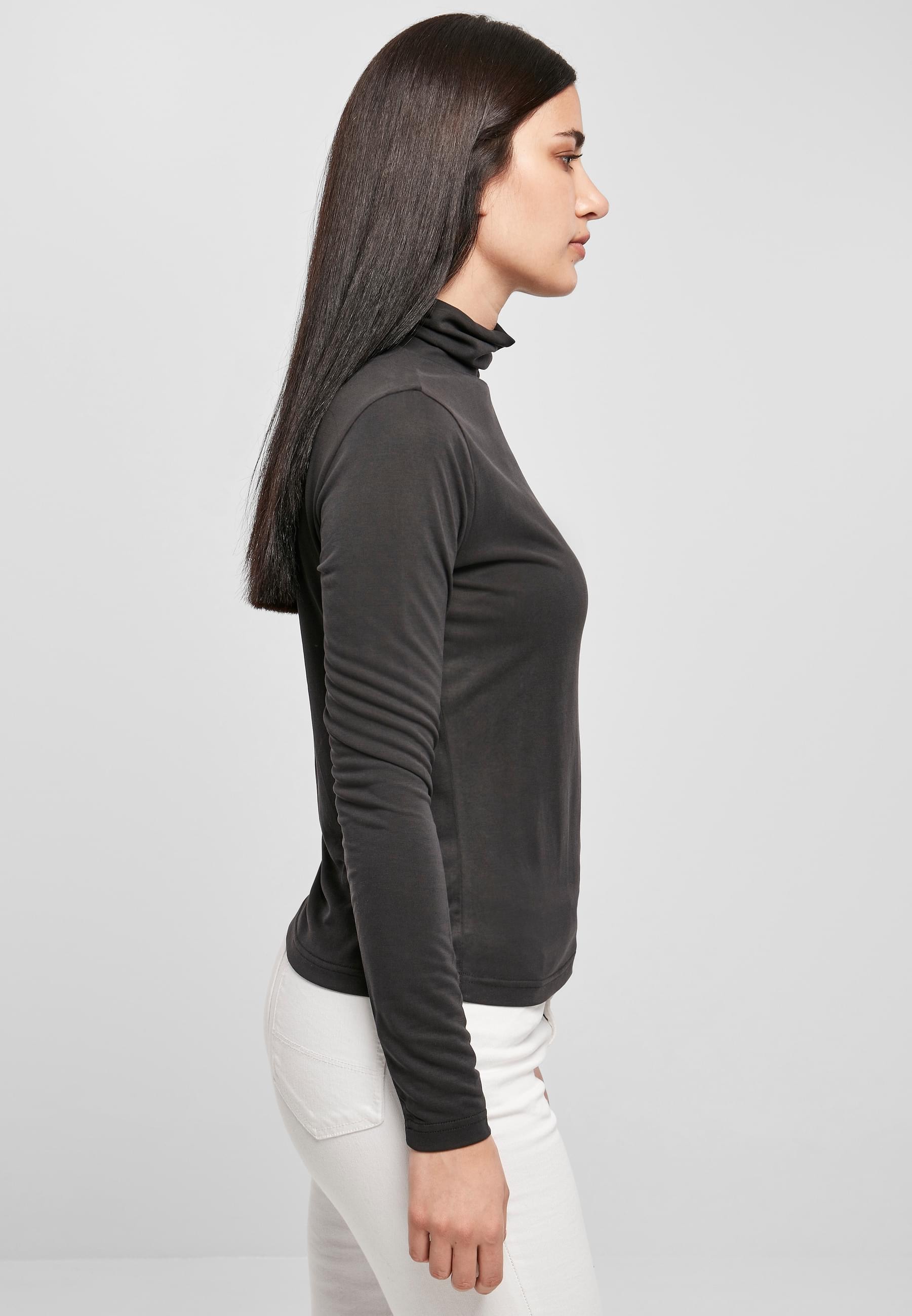 URBAN CLASSICS Langarmshirt »Urban Classics Damen Ladies Modal Turtleneck Longsleeve«, (1 tlg.)
