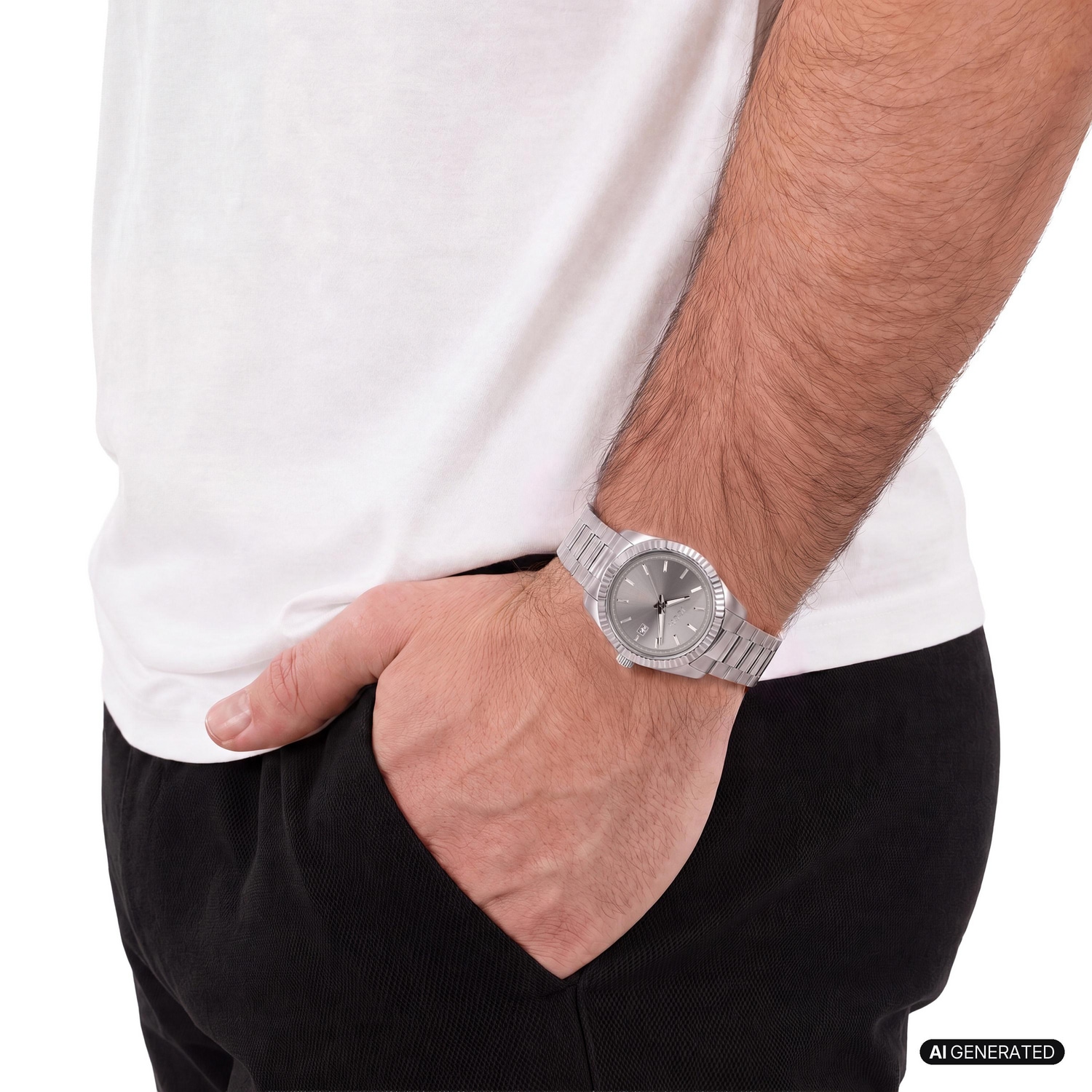 JOOP! Quarzuhr Armbanduhr, Herrenuhr, Edelstahlarmband, analog, Tag