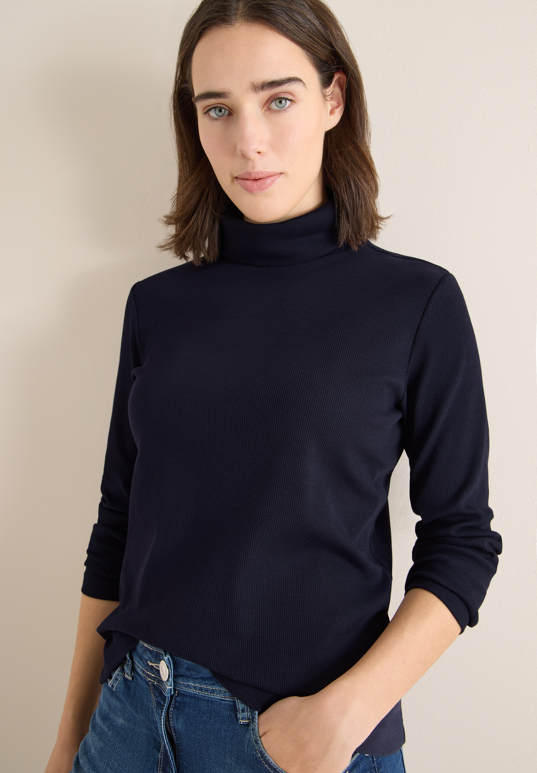 Cecil Langarmshirt mit Turtleneck günstig online kaufen