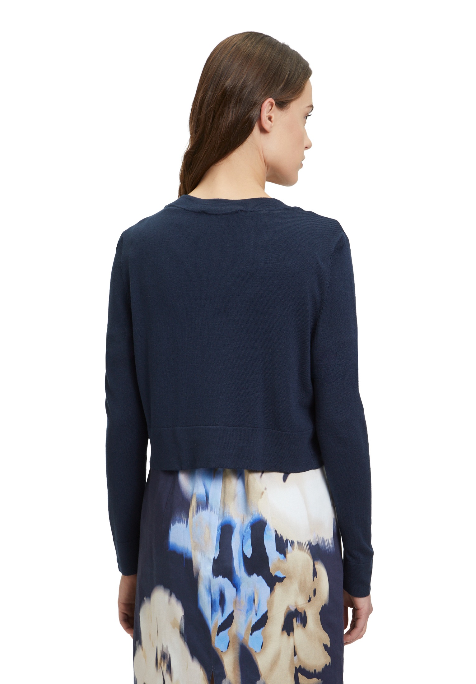 Betty&Co Strickjacke »Betty & Co Strick-Cardigan ohne Verschluss«, Blende
