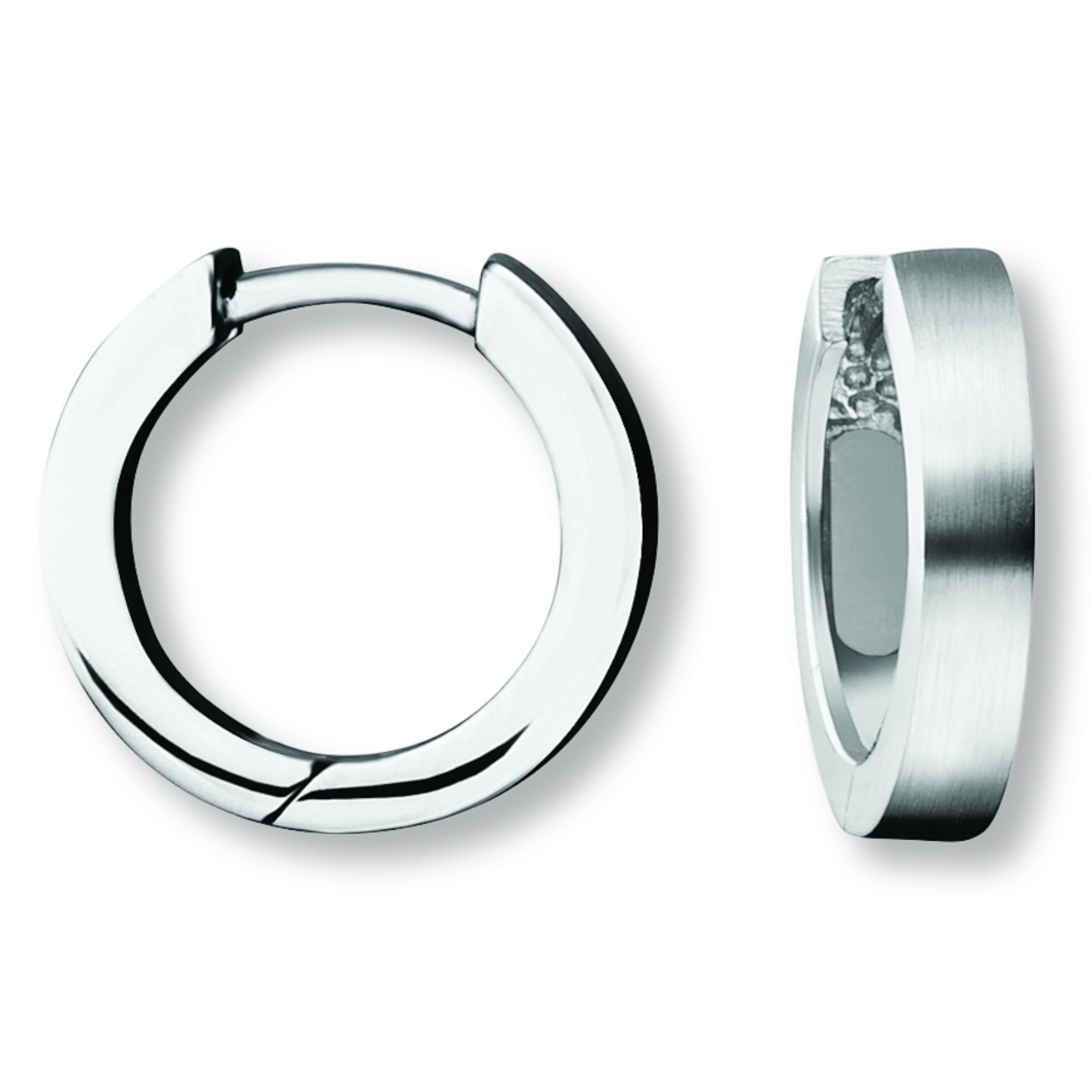 ONE ELEMENT ONE ELEMENT Hoop Earrings Silver 13.5mm