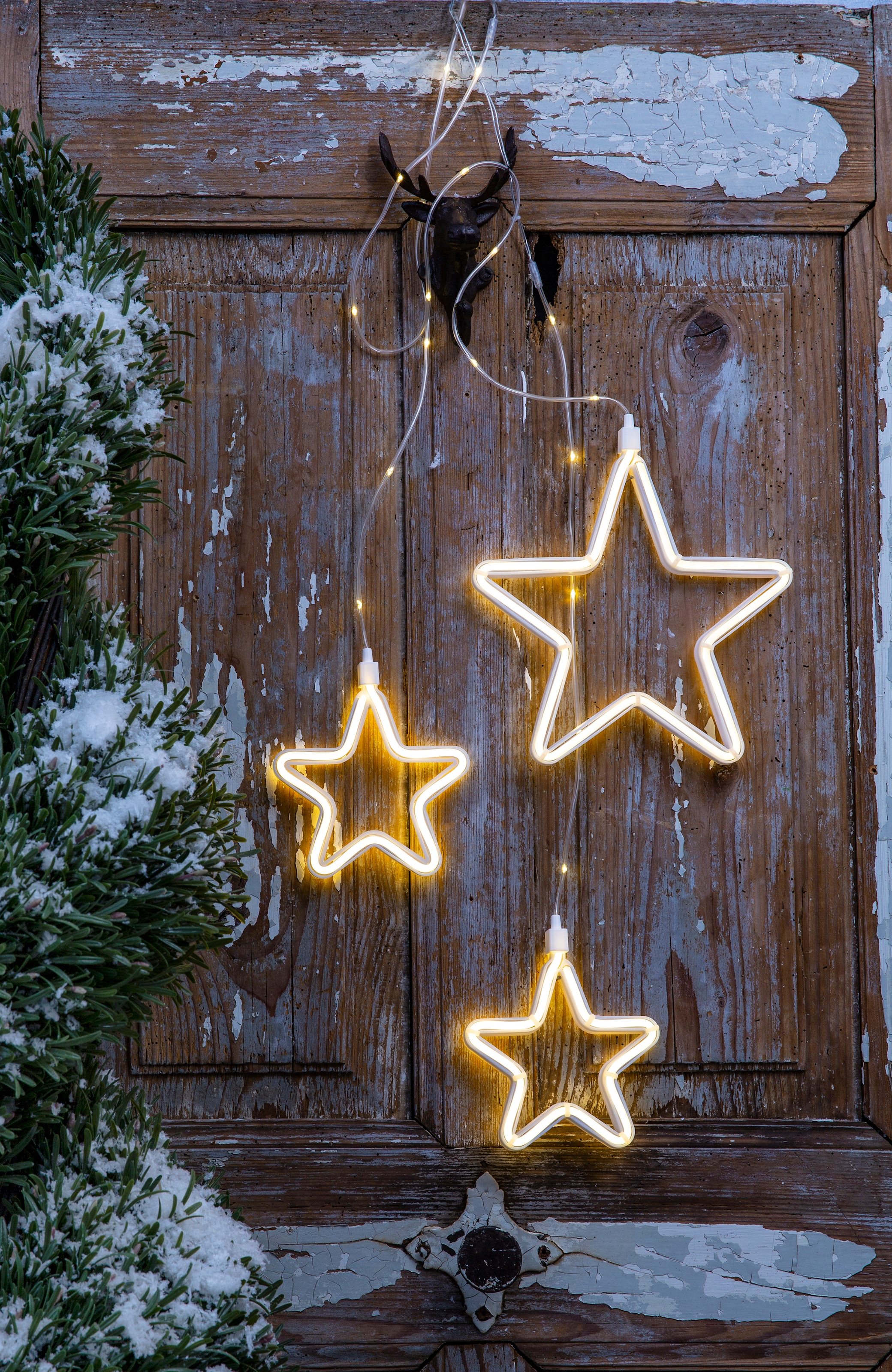 Sternen 3 258 Home Weihnachtsdeko | affaire mit BAUR LED-Lichtervorhang kaufen Lichterkette warmweißen LEDs »Lamothe, und aussen«,