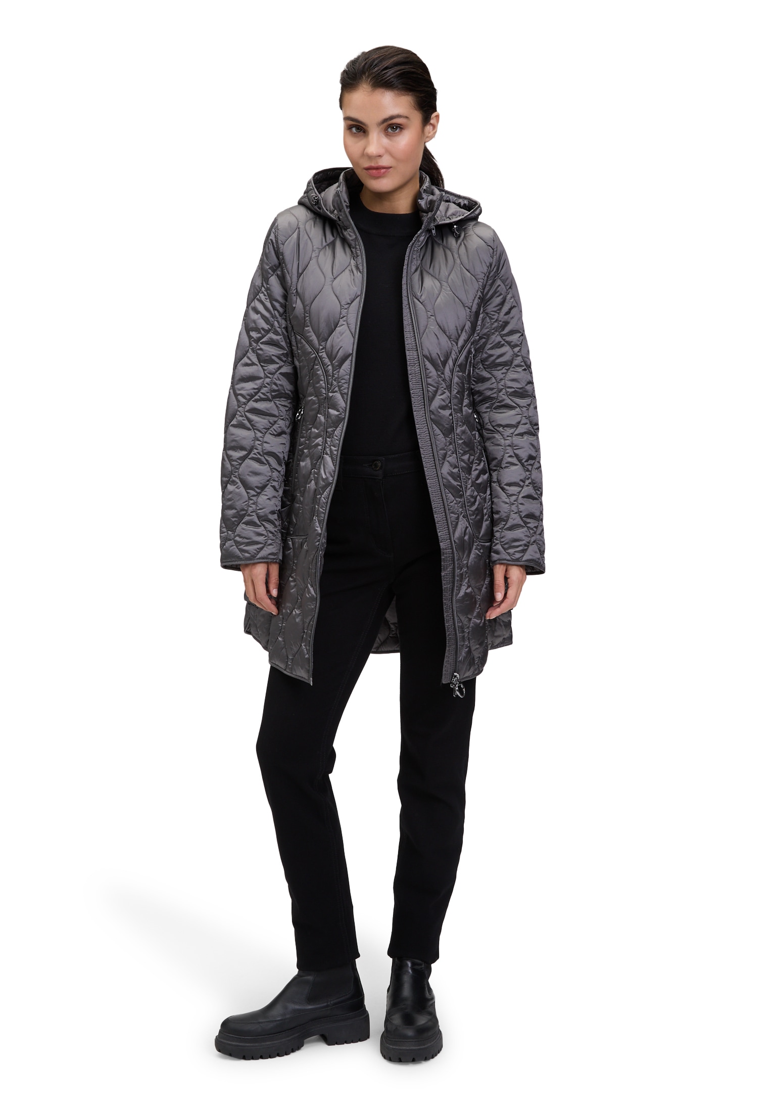 Betty Barclay Outdoorjacke »Betty Barclay Outdoorjacke mit abnehmbarer Kapuze«, mit Kapuze
