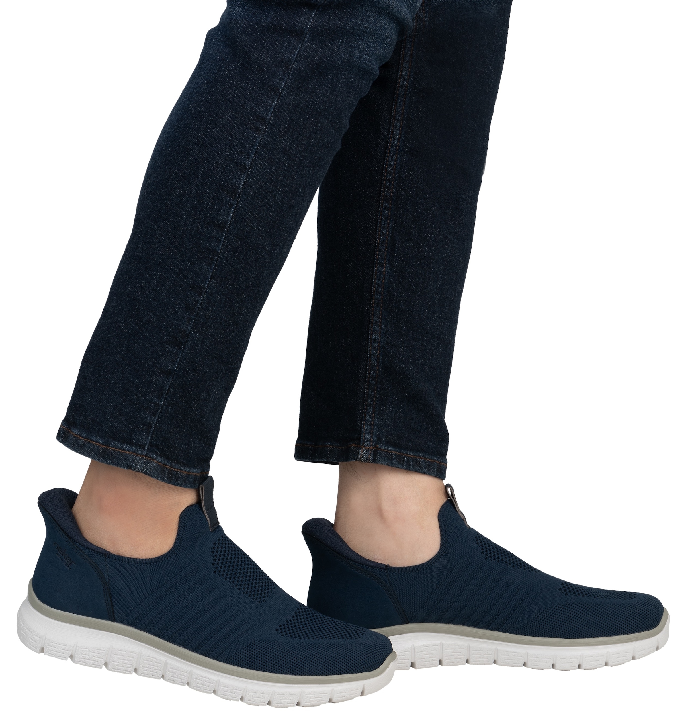 Rieker Slip-On Sneaker, Schlupfschuh, Freizeitslipper, Halbschuh mit gepolsterter Ferse