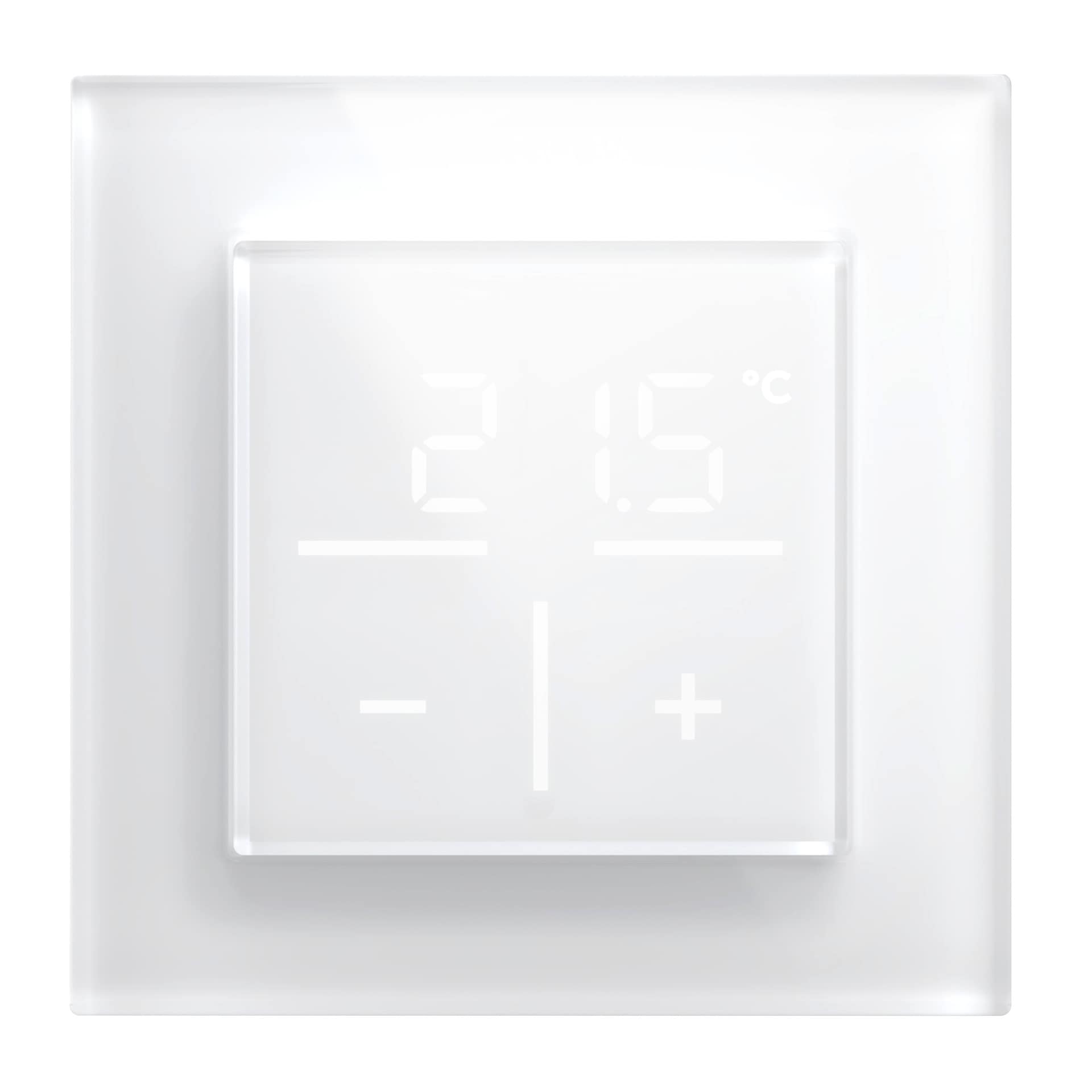 HOMEMATIC IP Smart-Home-Zubehör "Bundle Glas-Wandthermostat + Glasrahmen 1-fach", B:31cm H:12cm T:37cm, weiß, Smart-Home-Stationen