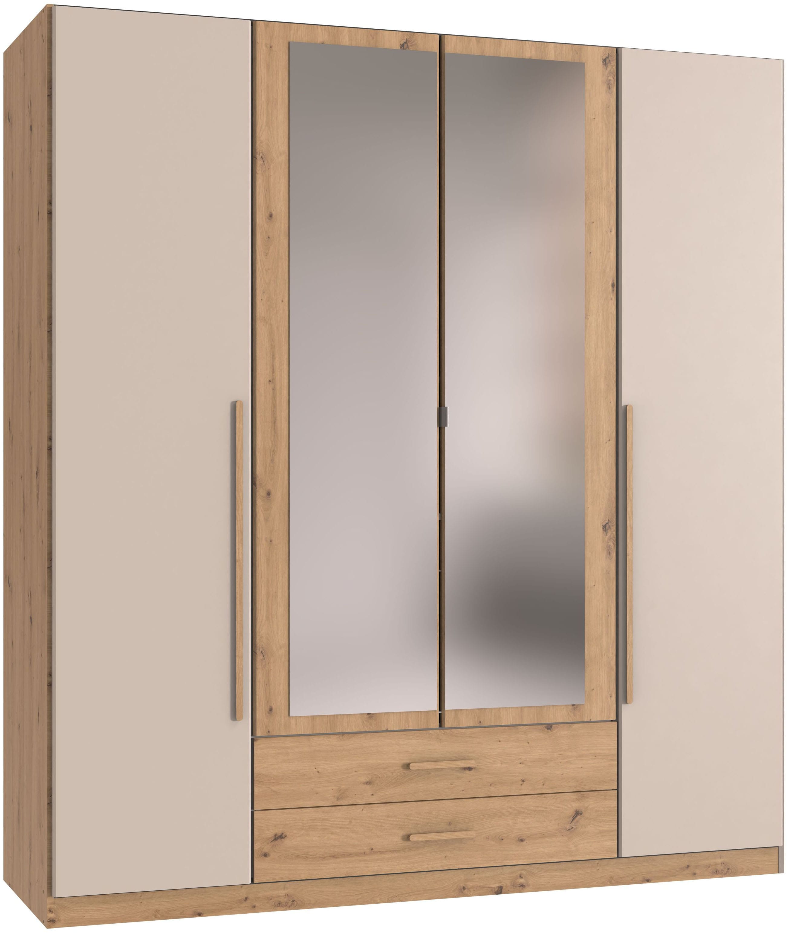 Wimex Kleiderschrank "Marburg erhältlich in den Breiten 135cm & 180cm" inkl. Spiegel und zwei Schubladen