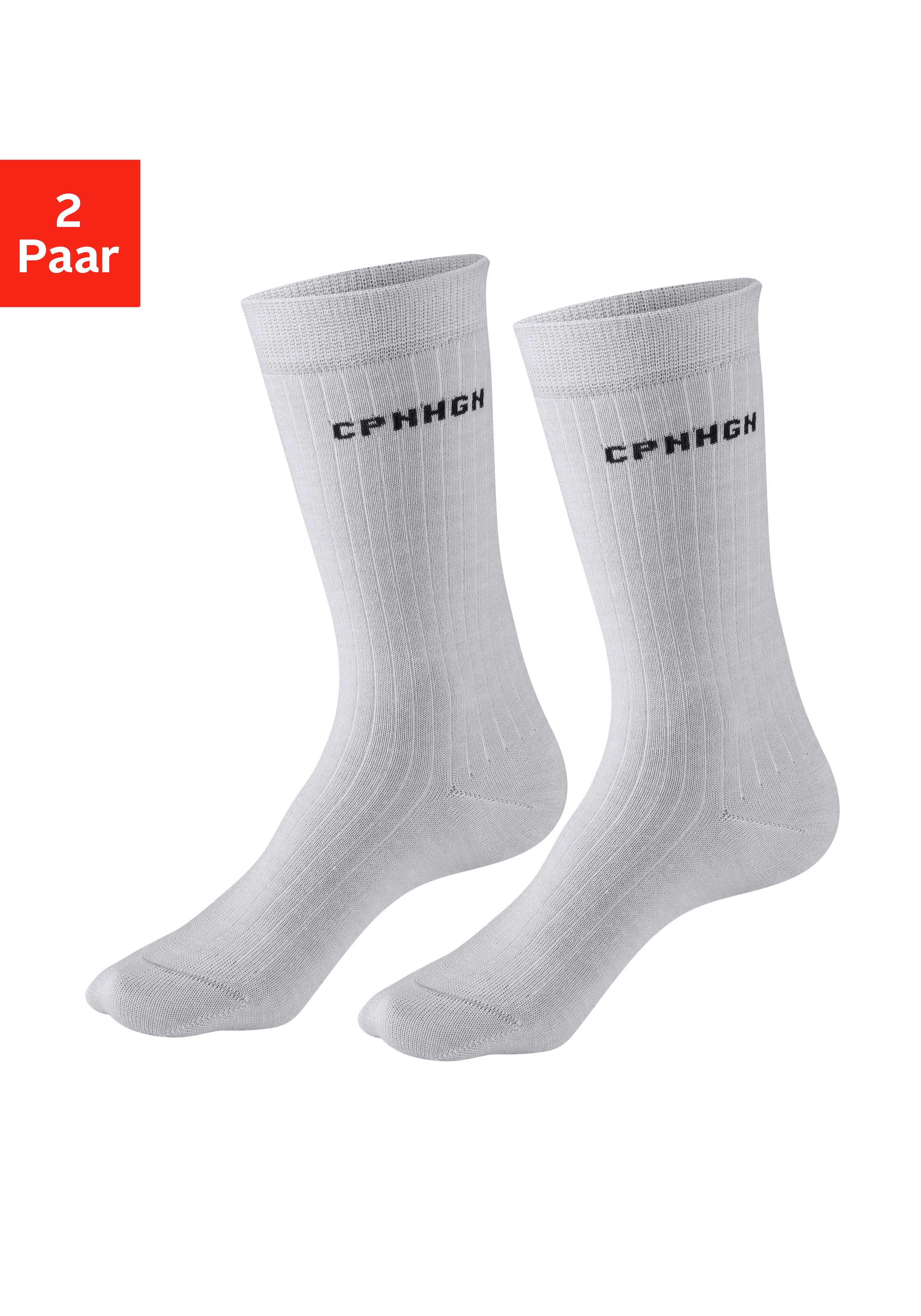 Copenhagen Studios Basicsocken, (Packung, 2 Paar), gerippt, mit wärmender W günstig online kaufen