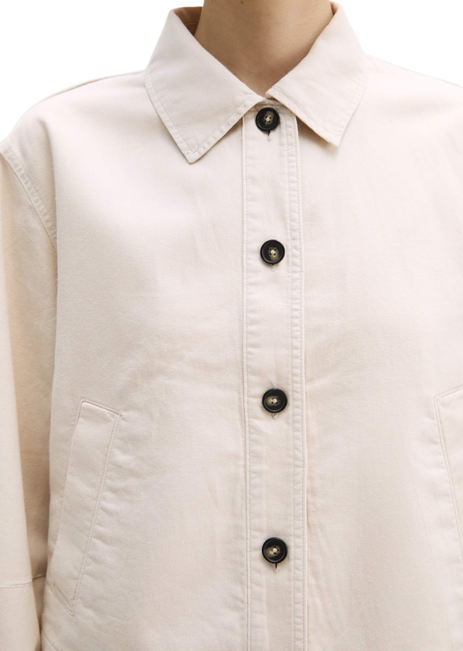 Marc O'Polo Kurzjacke »aus Organic Cotton-Lyocell-Leinen-Mix« ohne Kapuze