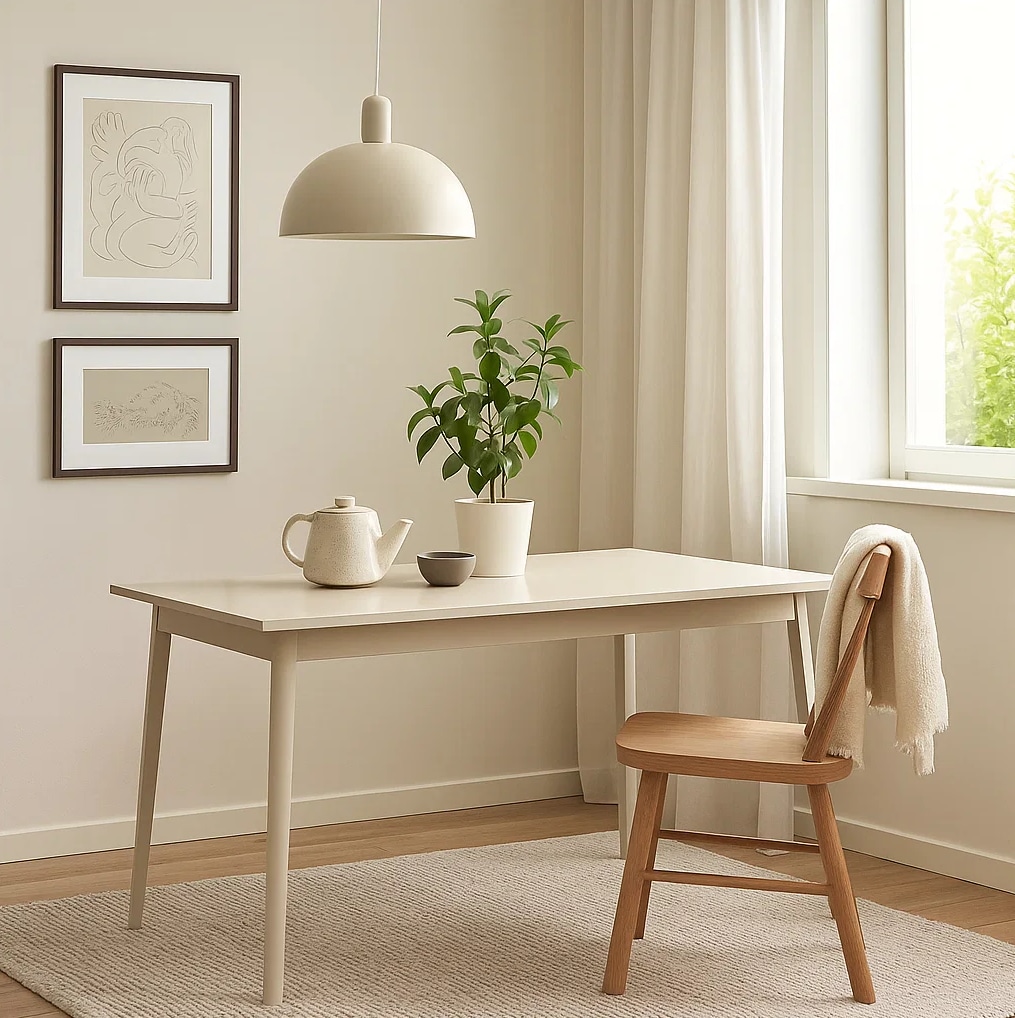 Home affaire Esstisch "ROMELIS beige Küchentisch 180x90 cm, modernes Design günstig online kaufen