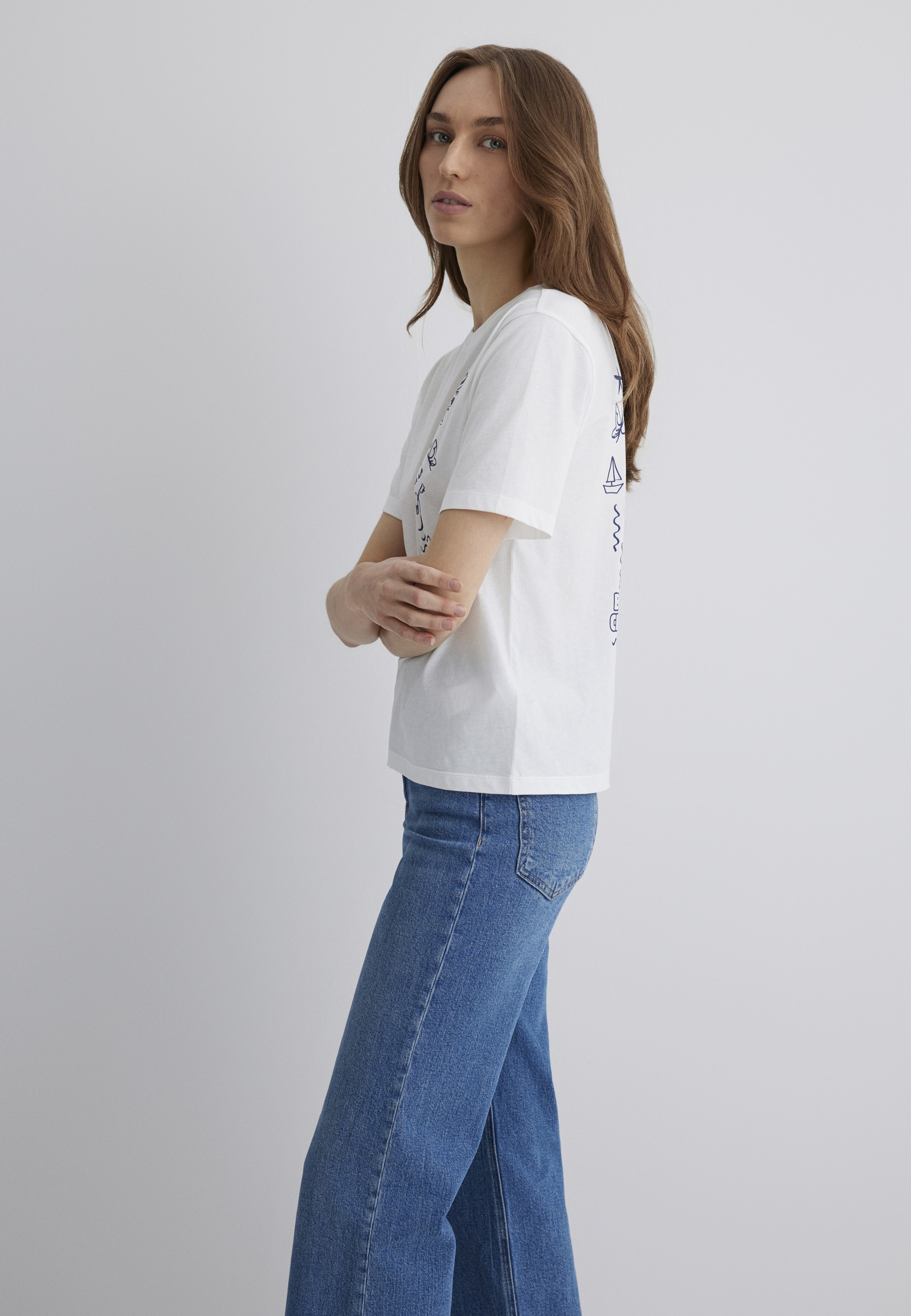 Mavi T-Shirt »BEACH PRINTED T-SHIRT«, Katzen T-Shirt