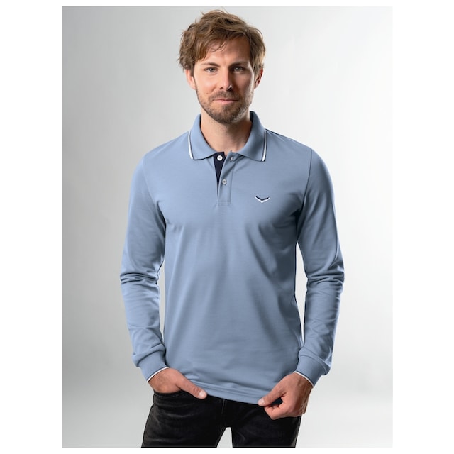 Trigema Poloshirt »TRIGEMA Modisches Poloshirt mit langen Armen« ▷ für |  BAUR