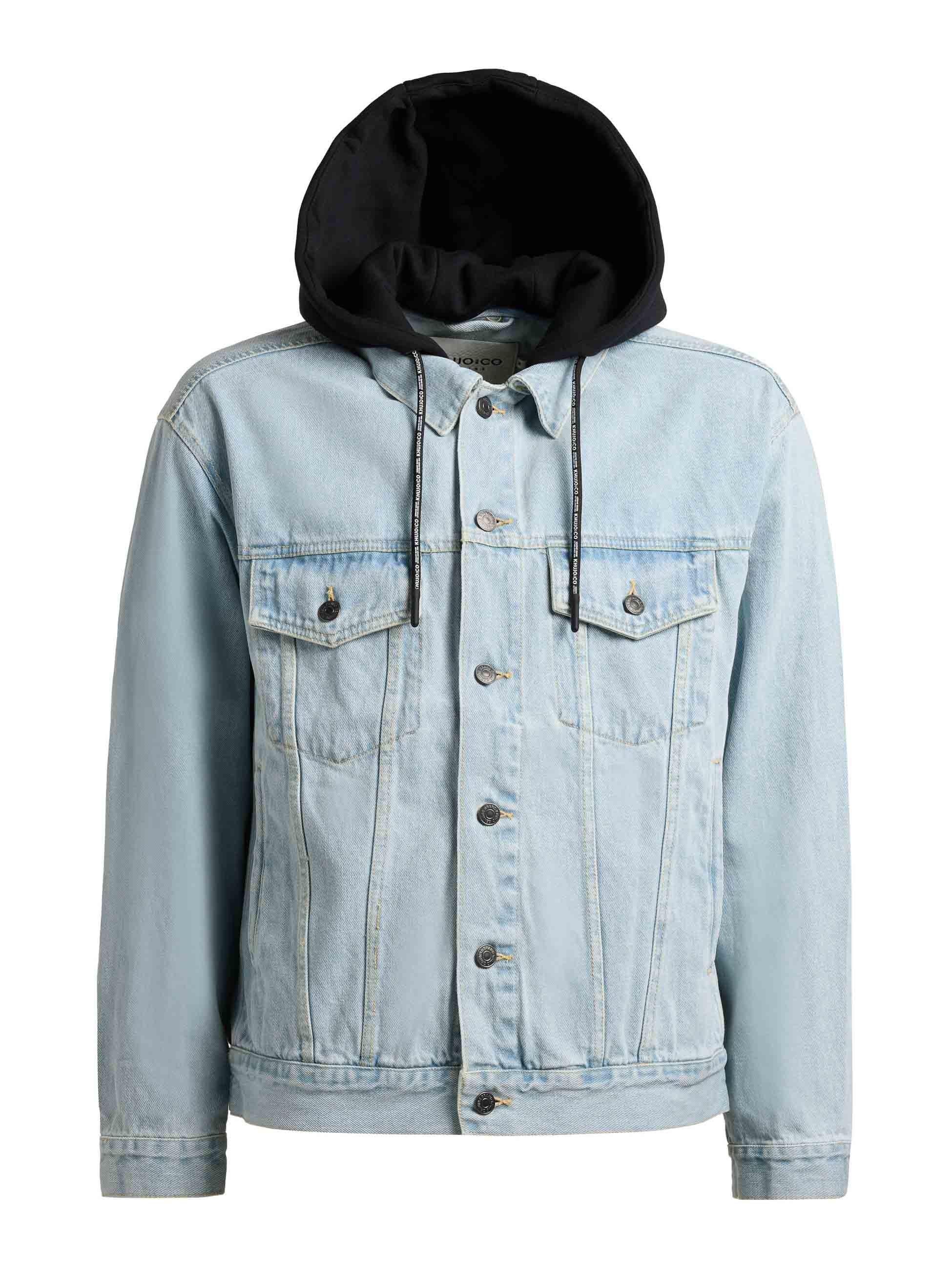 khujo Jeansjacke »Jokin« mit Kapuze Herren Denim-Jacke mit Sweat-Kapuze