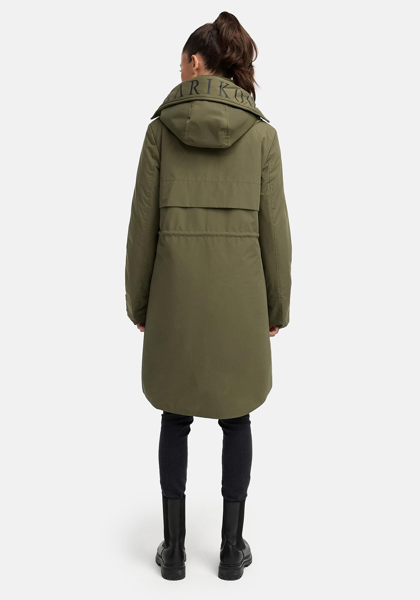 Marikoo Winterjacke »Anoukaa«, langer Parka mit abnehmbarer Kapuze