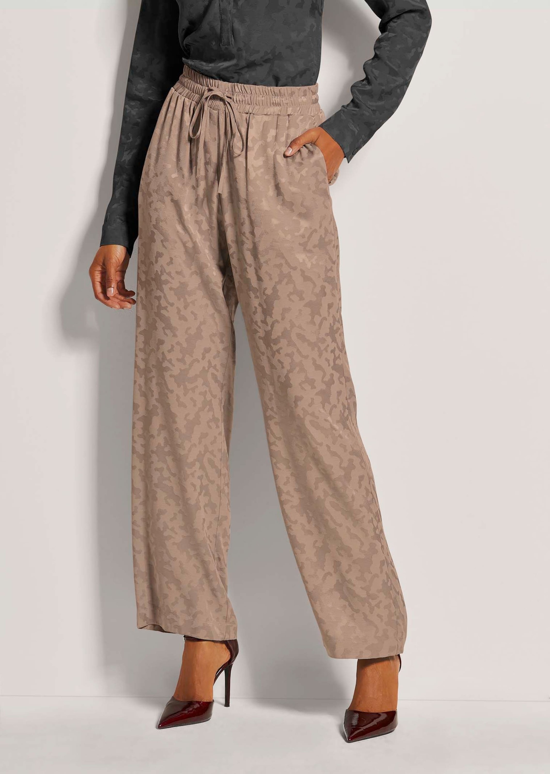 MADELEINE Stoffhose »Hose Jacquard-Hose zum Schlüpfen«