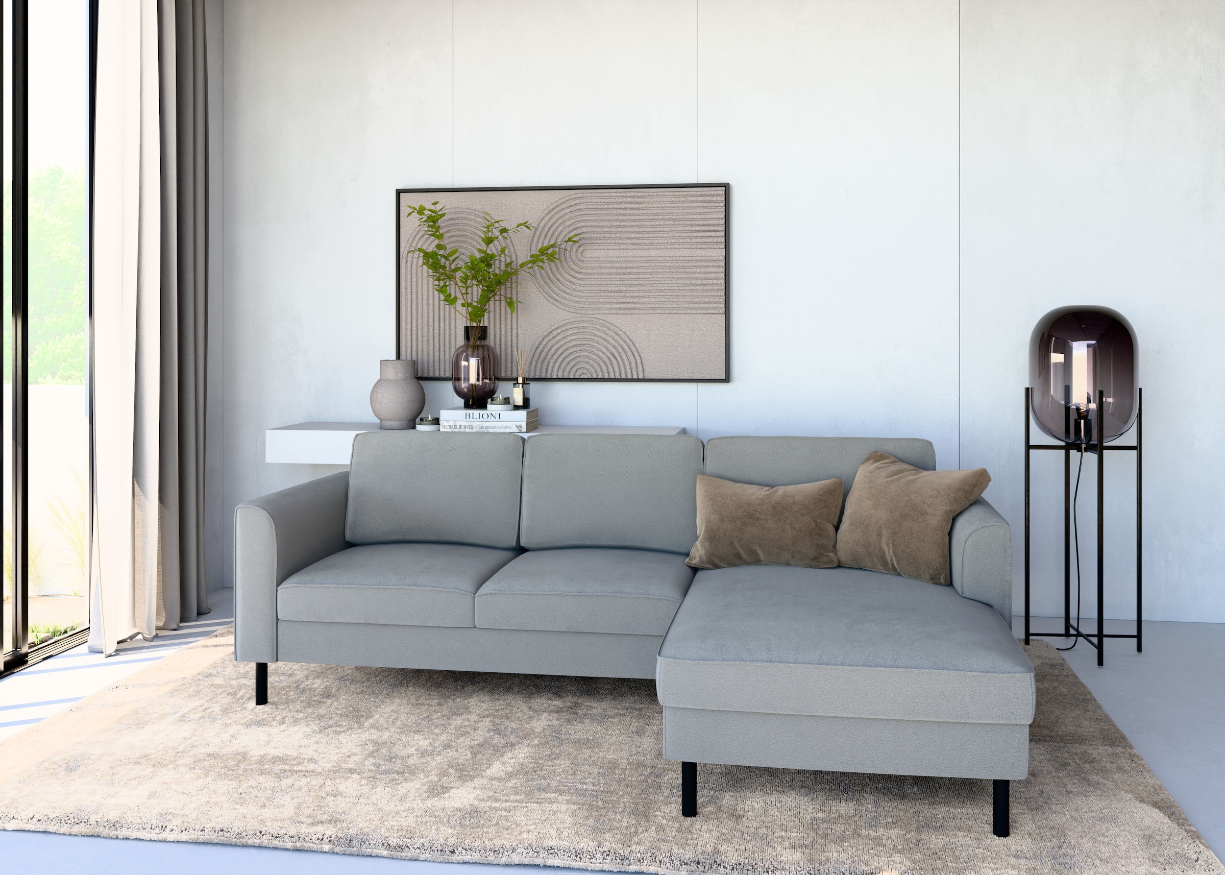 Home affaire Ecksofa "Booster Couch wahlweise mit Schlaffunktion und Bettka günstig online kaufen