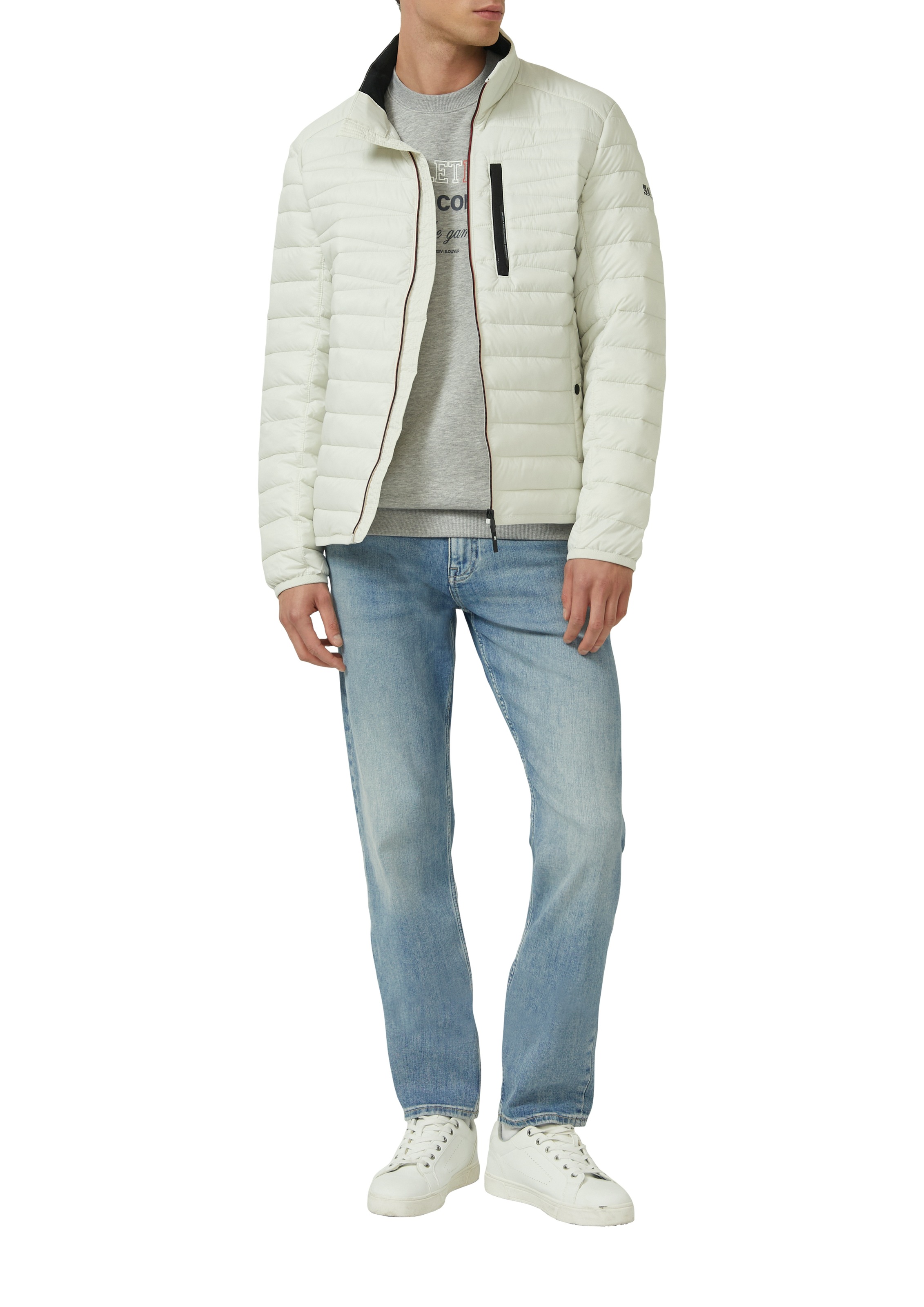 s.Oliver Steppjacke ohne Kapuze mit Stehkragen und Reißverschluss günstig online kaufen