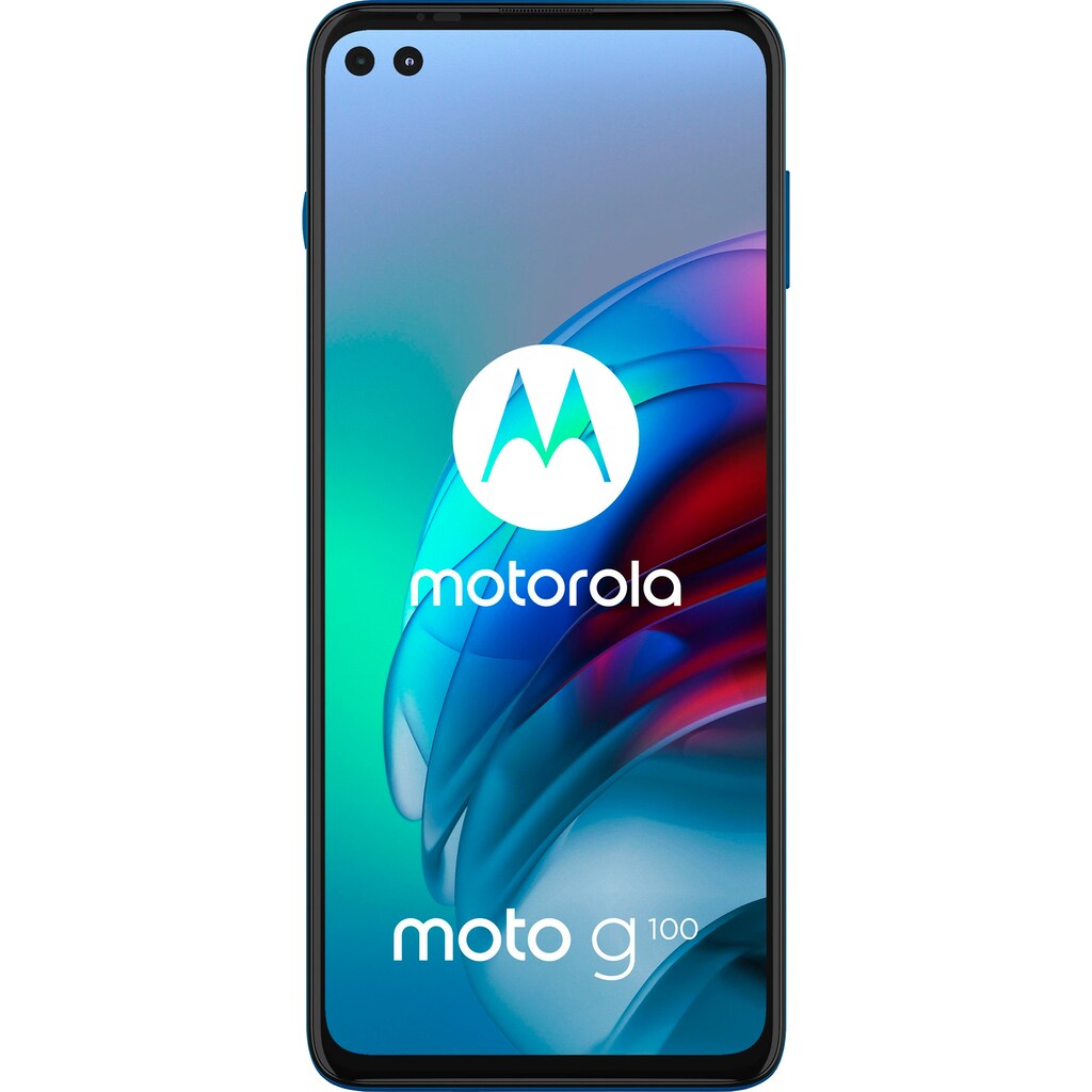 Motorola Smartphone »G100«, Blau, 17 cm/6,7 Zoll, 128 GB Speicherplatz, 64 MP Kamera