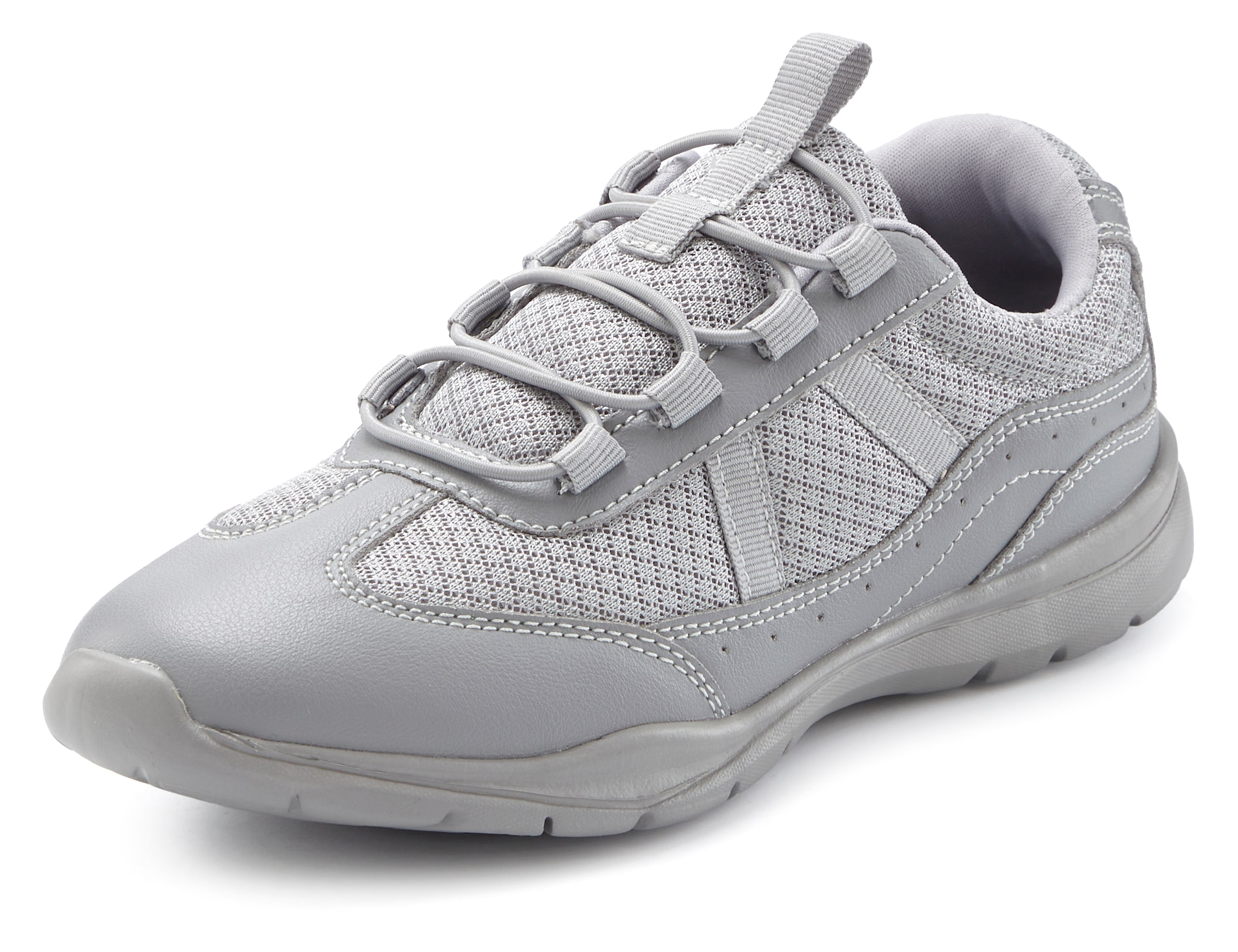 LASCANA Sneaker, Slip-On Freizeitschuh, Halbschuh mit elastischen Schnürbändern VEGAN