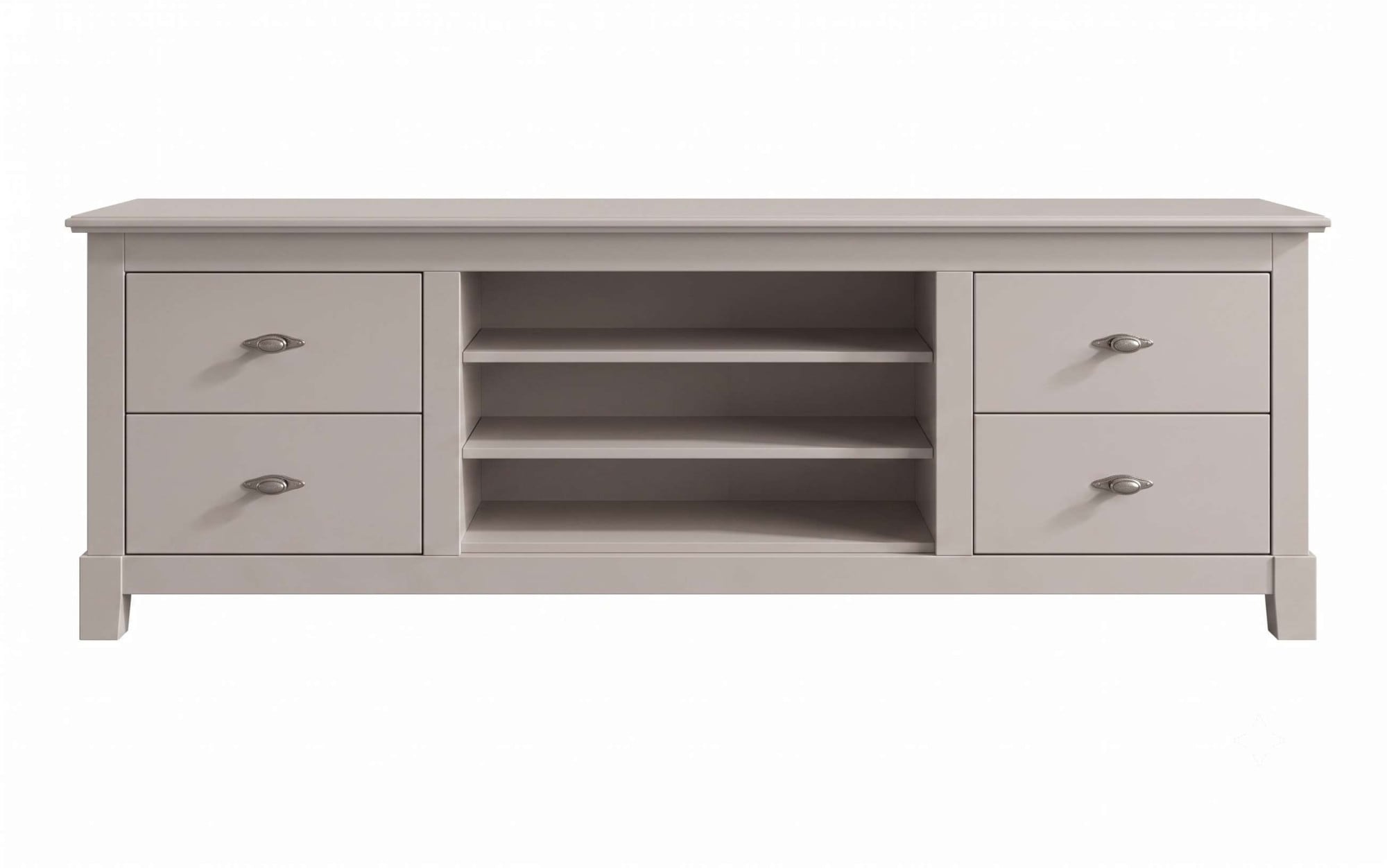 OTTO home Lowboard »Rauna, TV-Bank, TV-Kommode, Landhausstil« Breite 200 cm, FSC®-zertifiziertes Massivholz, Kiefer