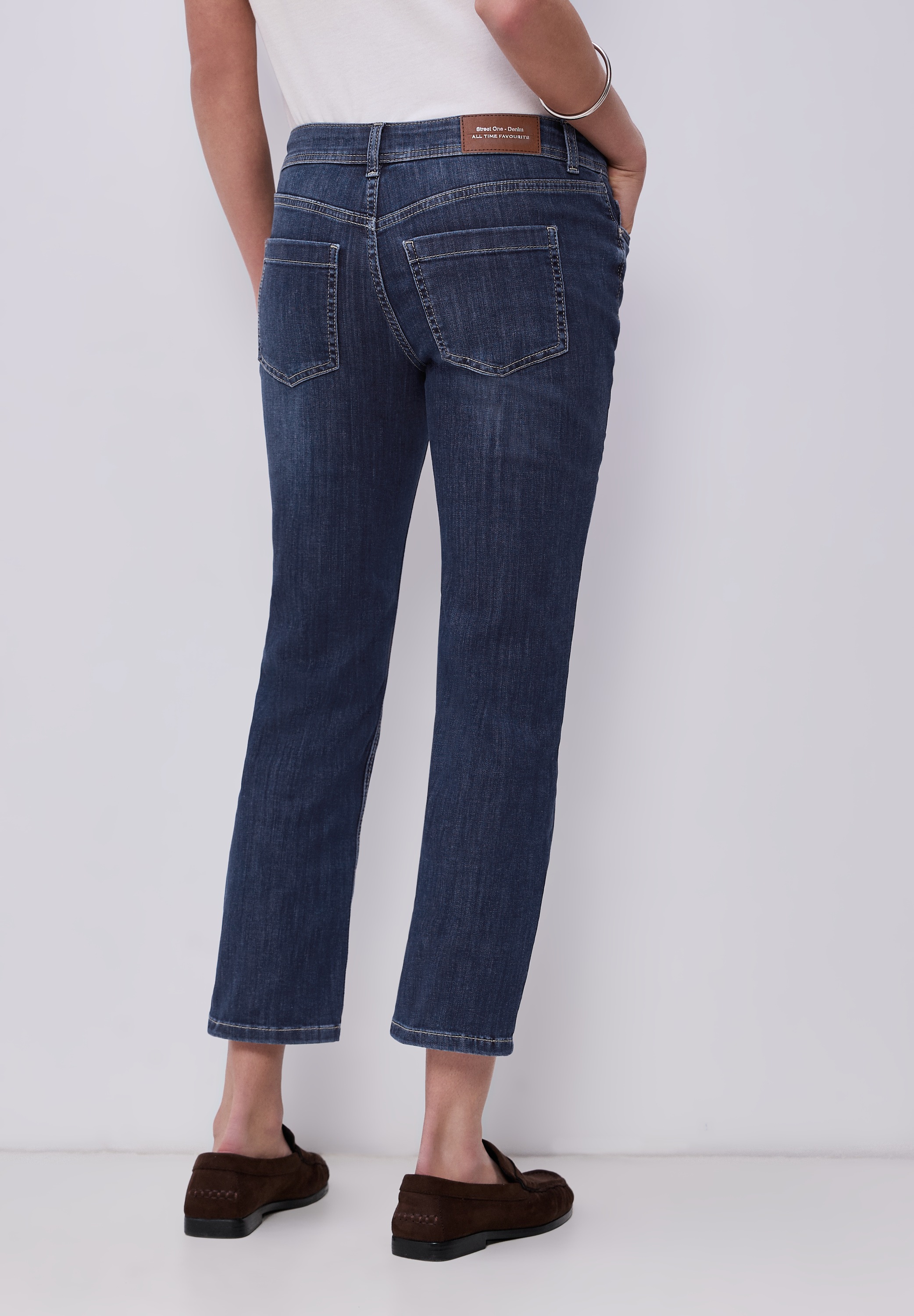 STREET ONE Slim-fit-Jeans Middle Waist günstig online kaufen