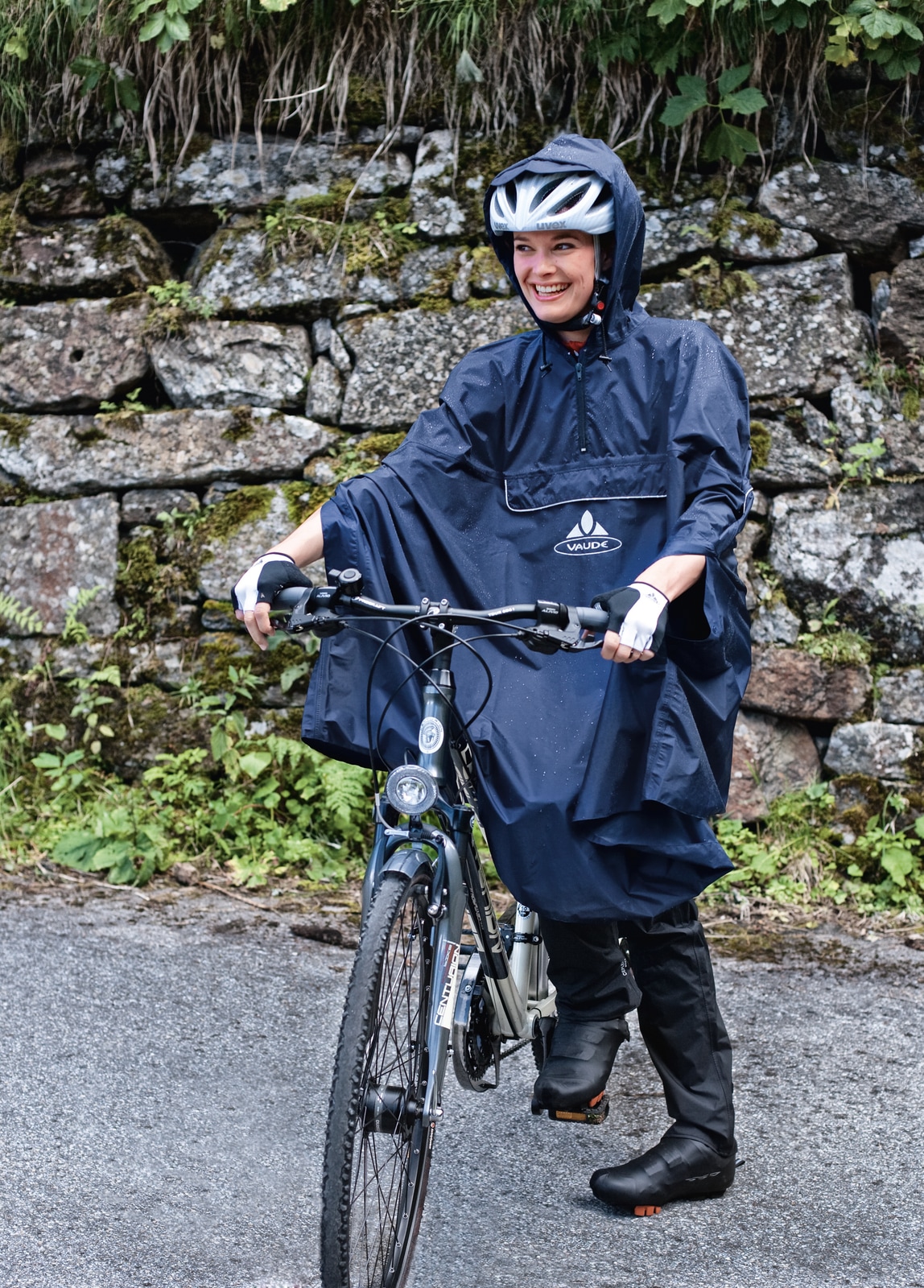 VAUDE Regenponcho »VALDIPINO PONCHO«, (1 St.), Wasserdicht, windabweisend, wasserabweisend – Übergangsjacke