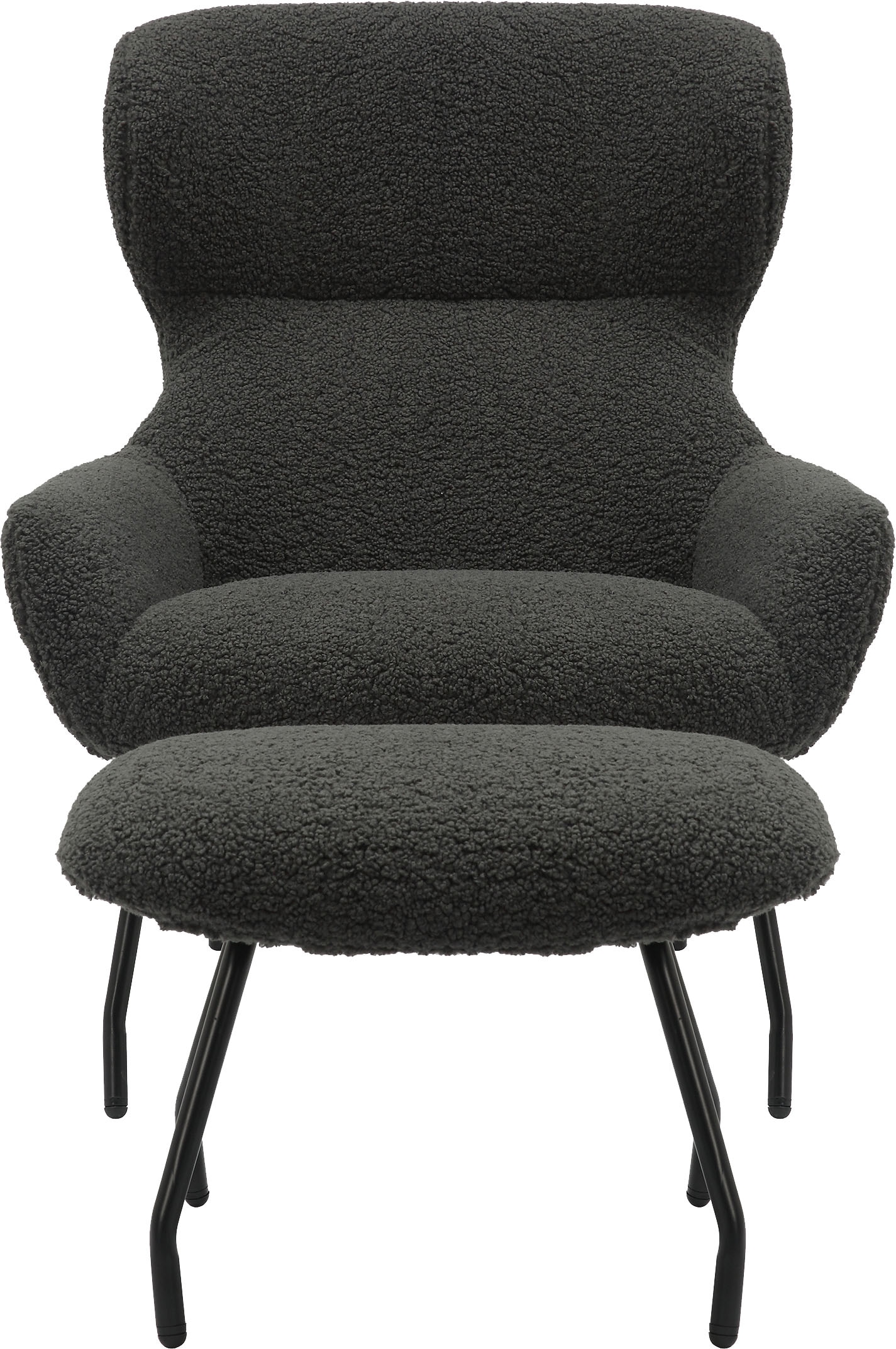 SalesFever Sessel, (Set, 2 St.), mit Bezug in Teddyfelloptik