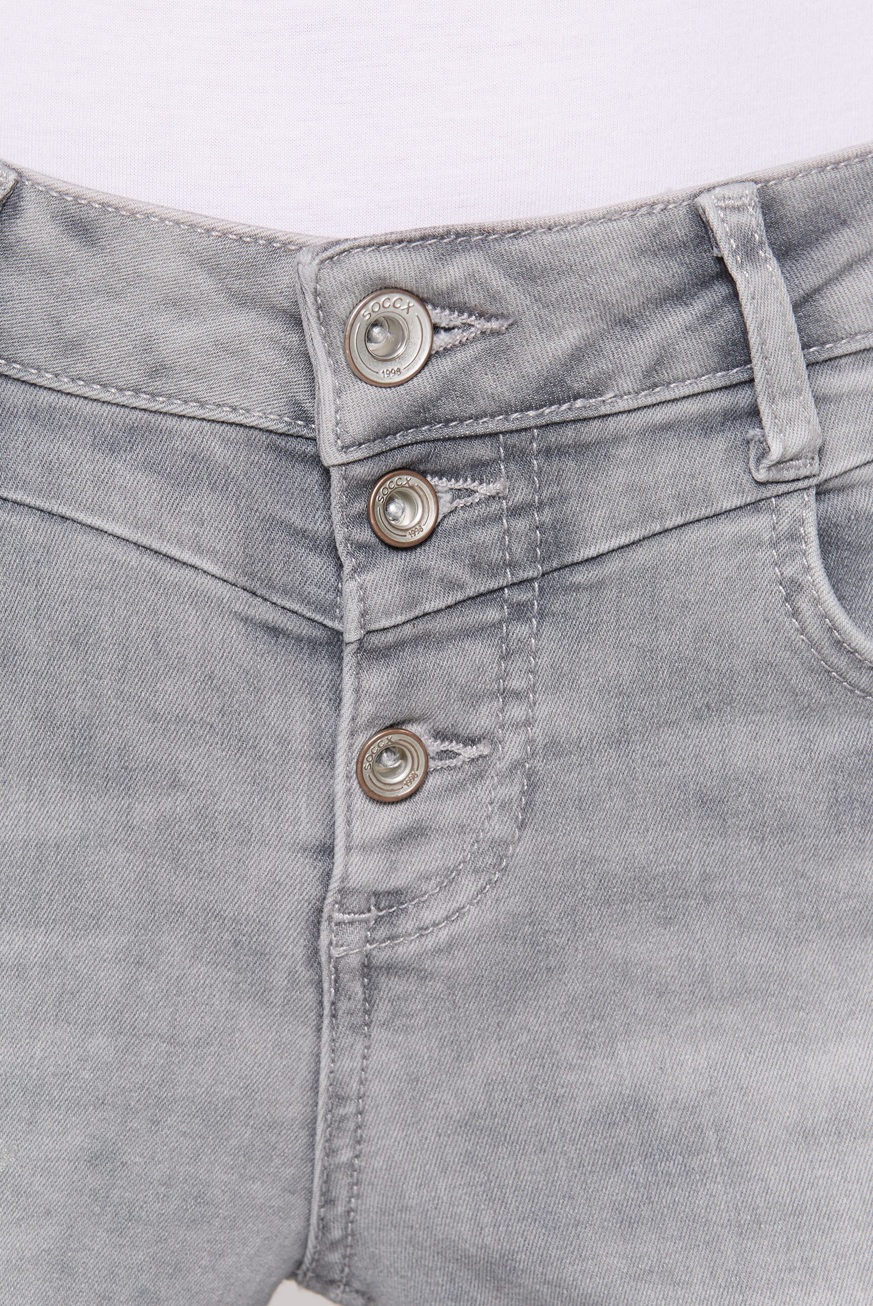 SOCCX Slim-fit-Jeans, mit normaler Leibhöhe