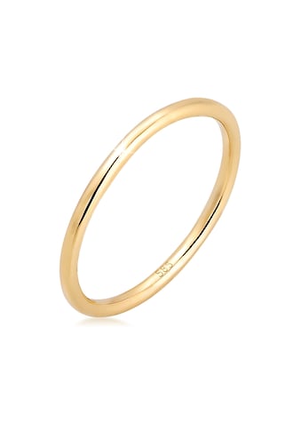 Fingerring »Bandring Ehering Trauring Hochzeit 585er Gelbgold«