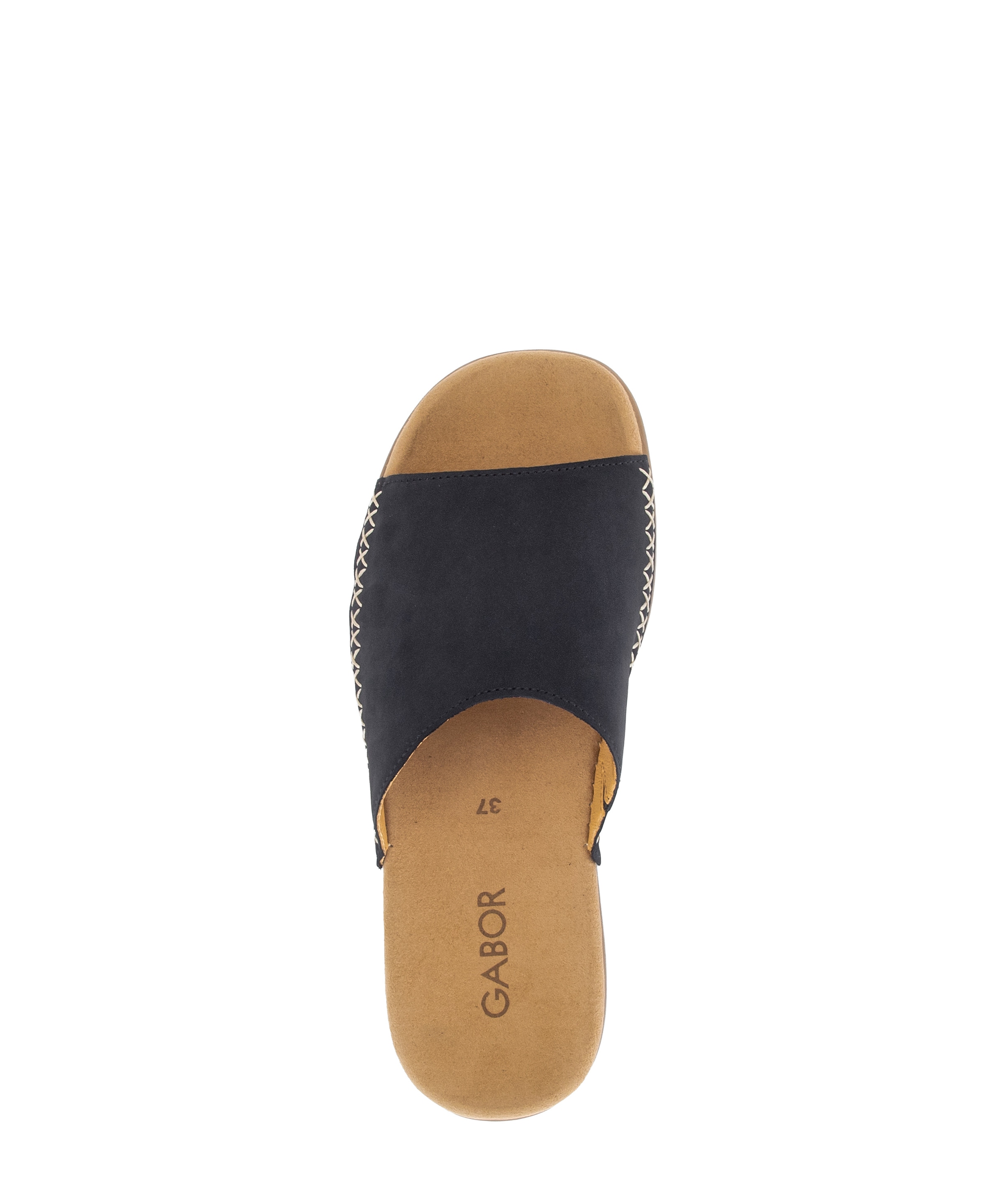 Gabor Pantolette  Sommerschuh, Schlüpfschuh mit Kontrastnähten