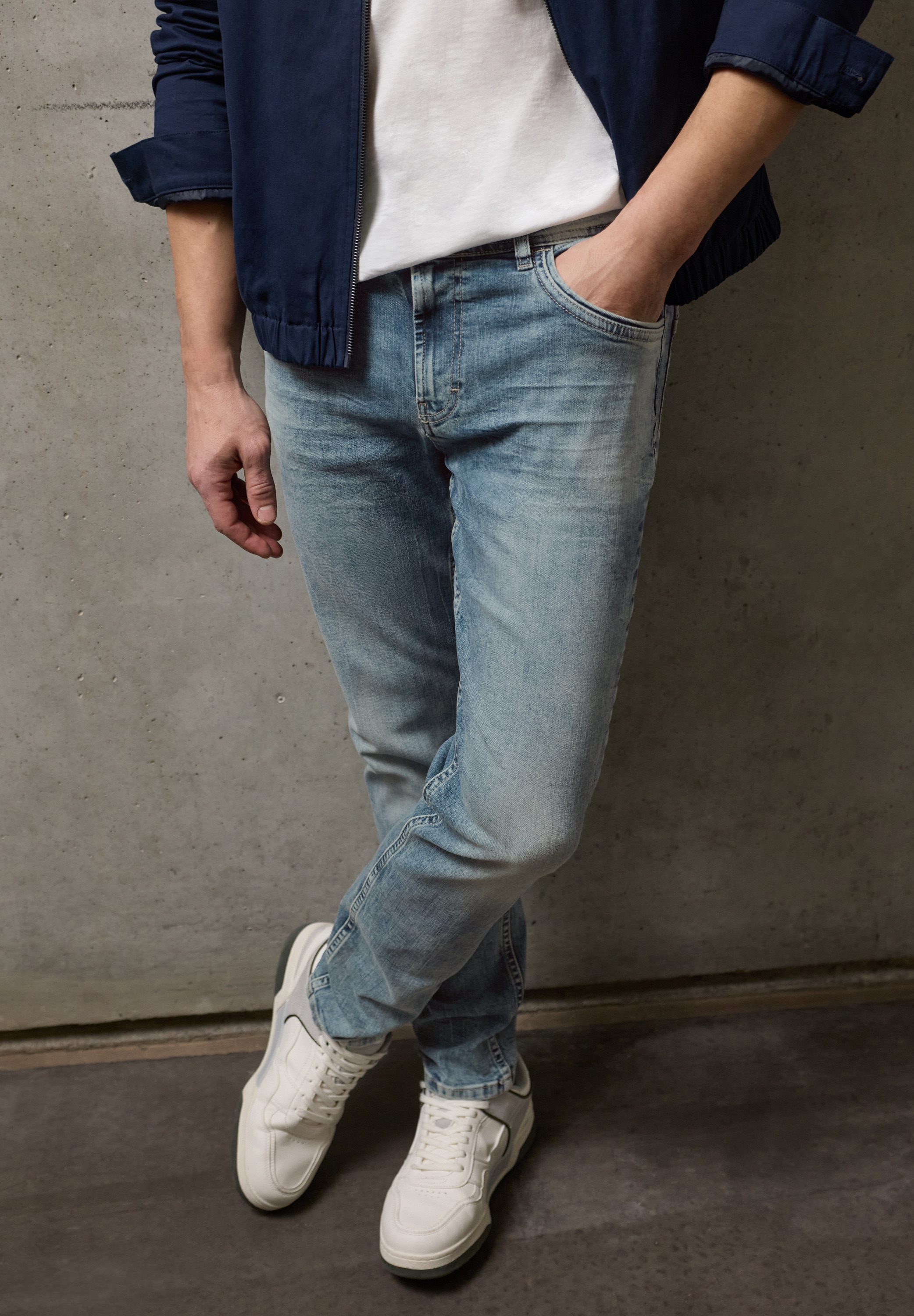 STREET ONE MEN Slim-fit-Jeans Middle Waist