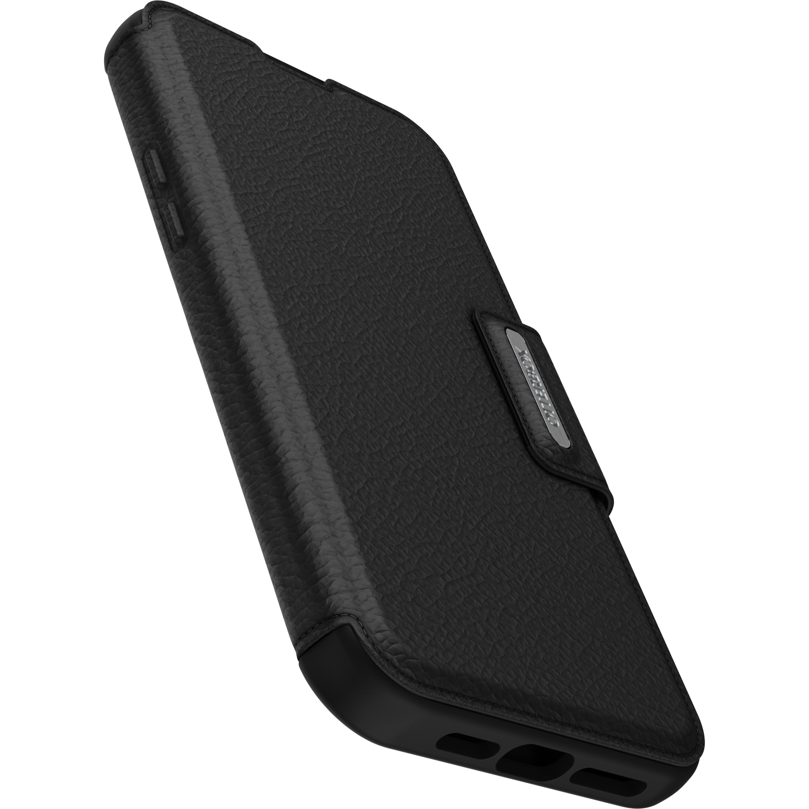 Otterbox Flip Case »Strada Hülle für Apple iPhone 15 Plus für MagSafe, stoßfest«, Apple iPhone 15 Plus, sturzsicher,Premium Lederfolio, 3x getestet nach Militärstandard