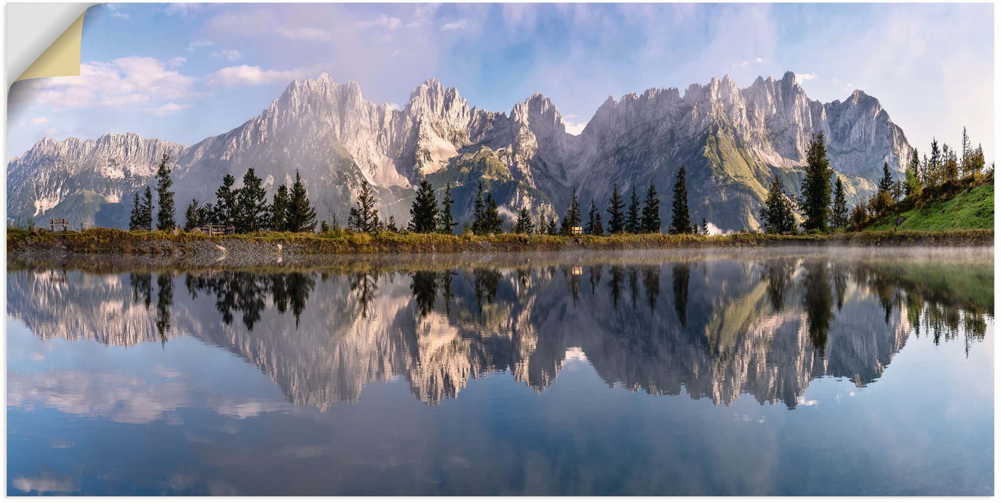 Artland Wandbild "Wilder Kaiser in Tirol", Bilder von Europa, (1 St.), als Alubild, Outdoorbild, Leinwandbild, Poster, W