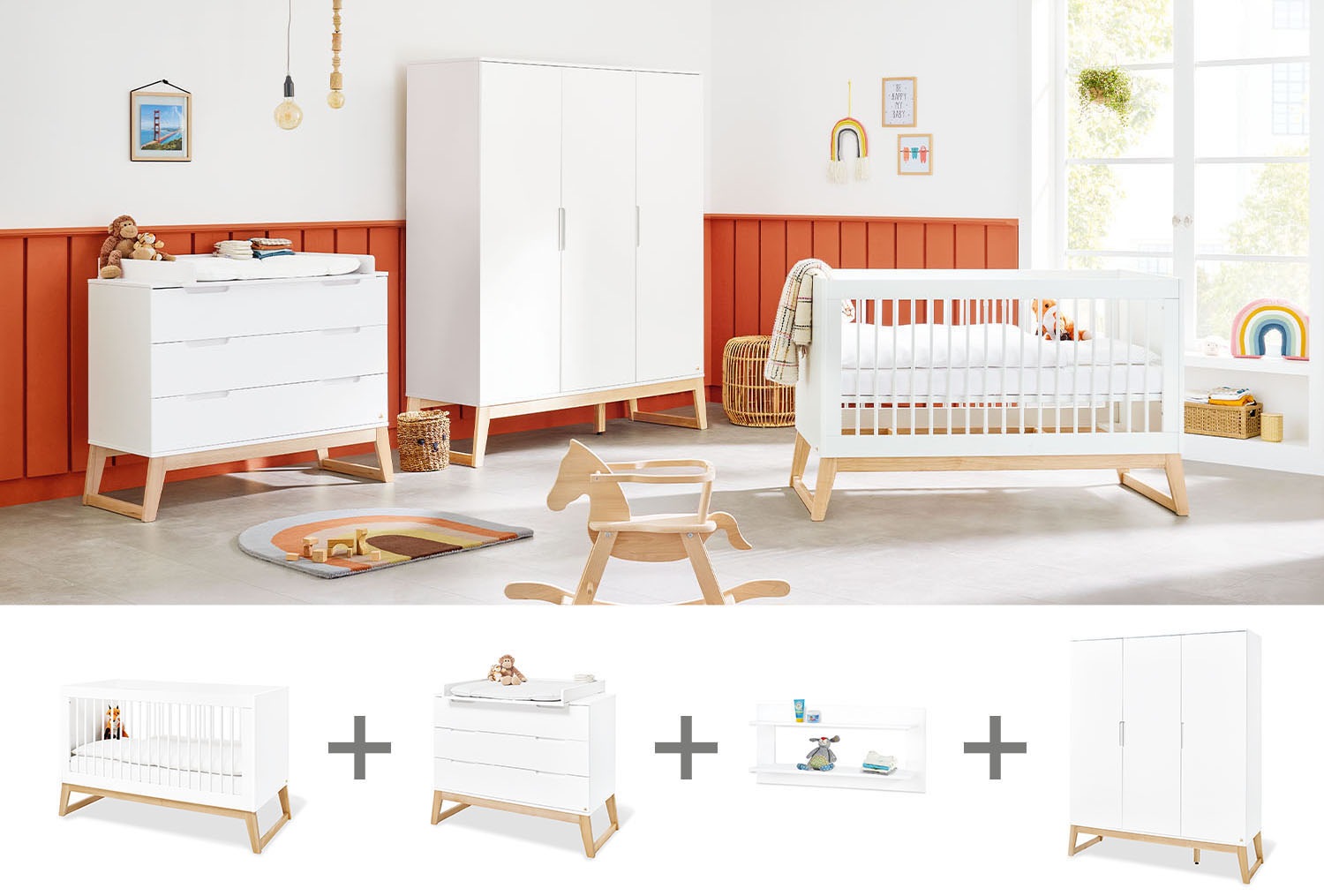 Pinolino ® Babyzimmer-Komplettset »Bridge« (Set...