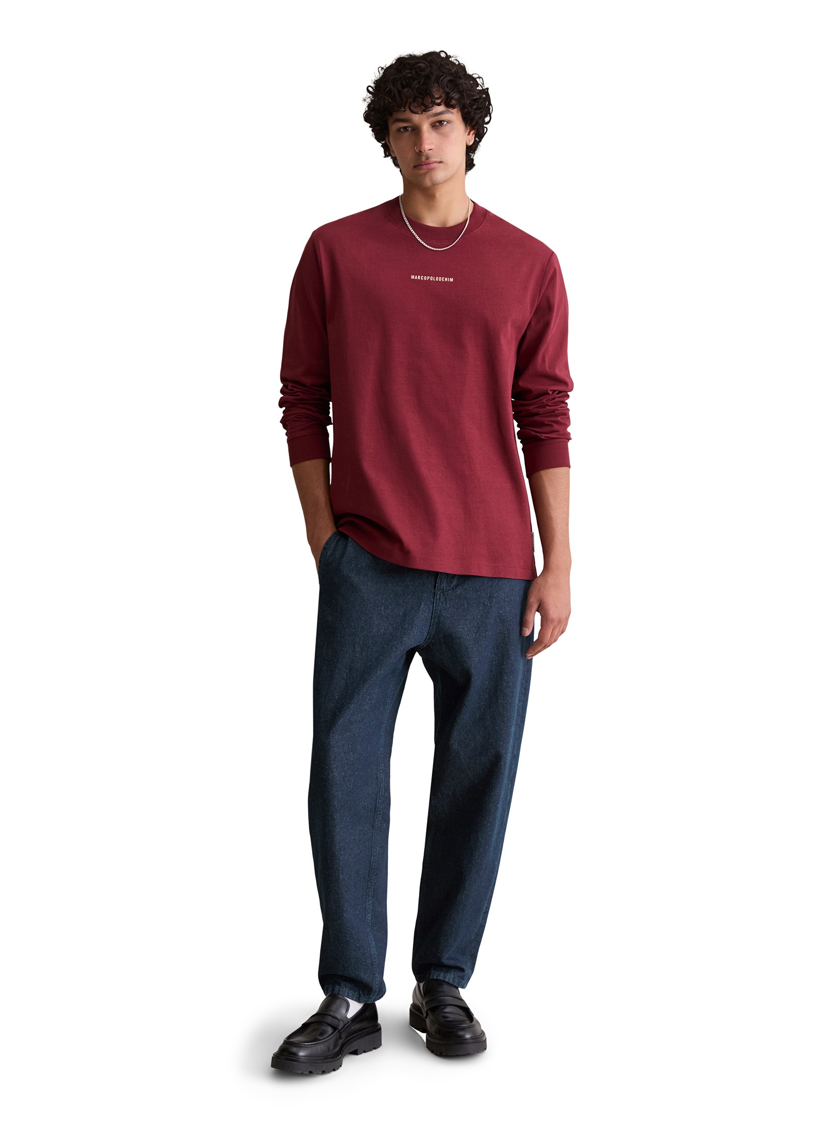 Marc O'Polo DENIM Langarmshirt »aus schwerem Bio-Baumwoll-Jersey«