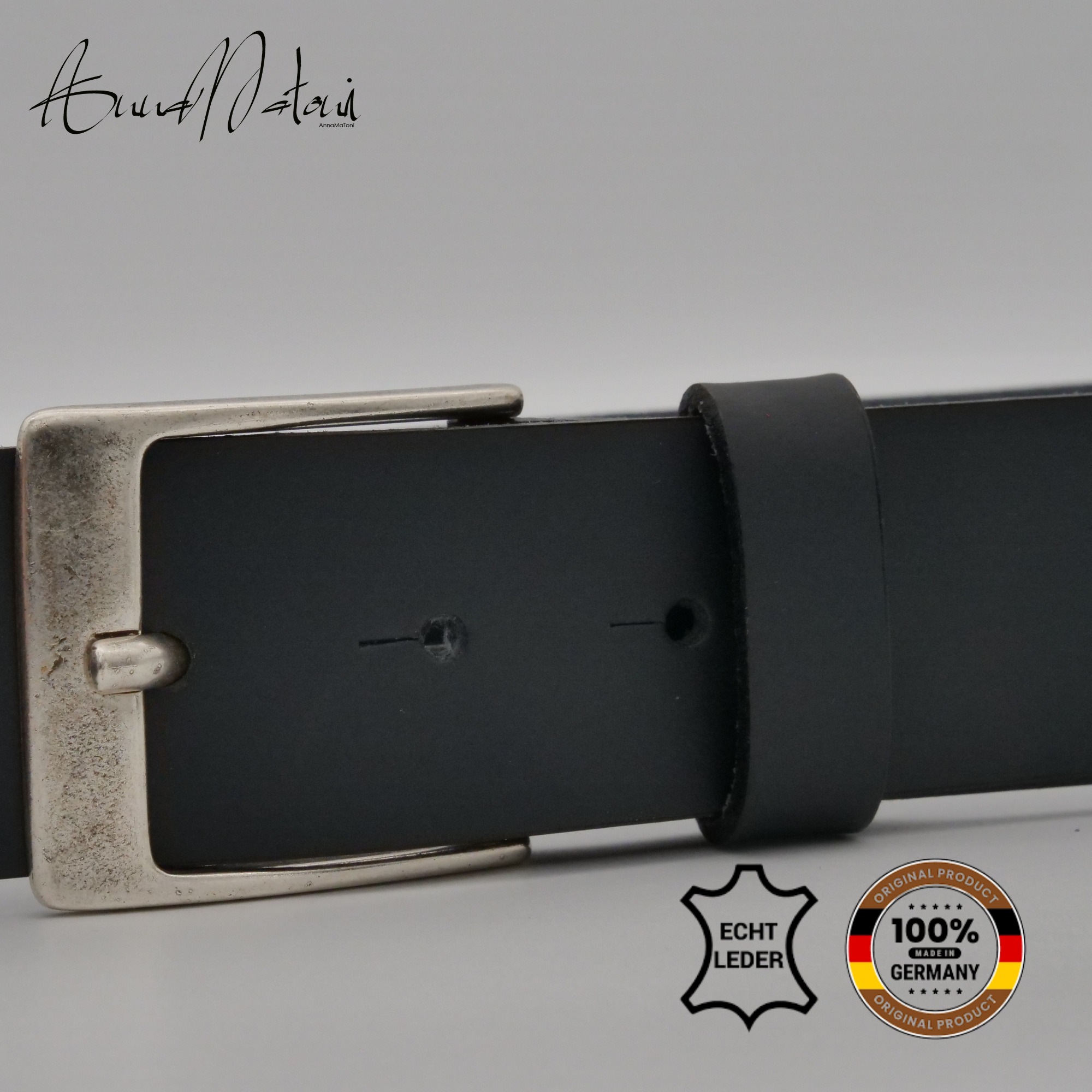 AnnaMatoni Ledergürtel "AnnaMatoni Herren Ledergürtel Made in Germany 4cm e günstig online kaufen