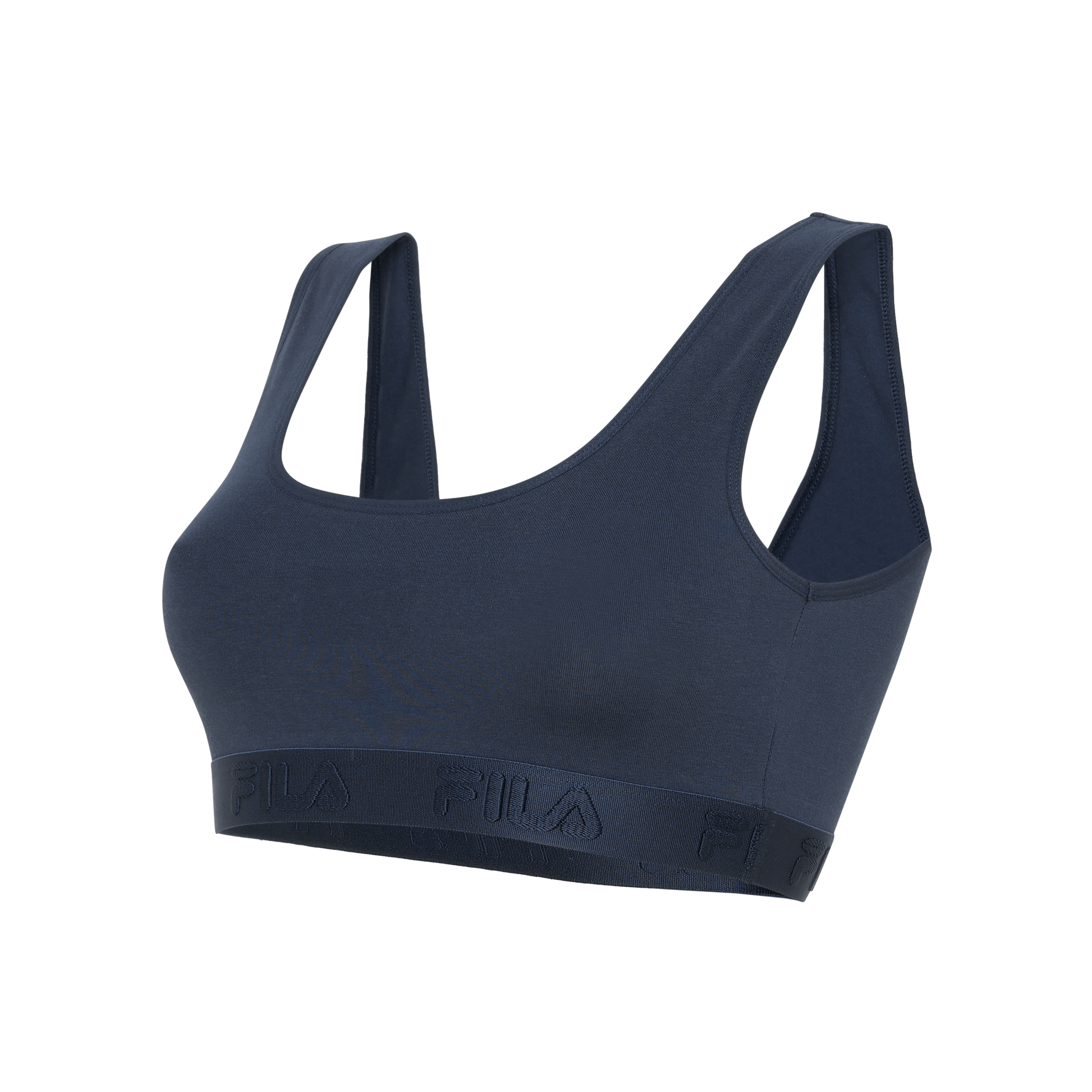 Thumbnail - Fila Bügelloser BH 2er Pack, elastisches Unterbrustband, Baumwollmix