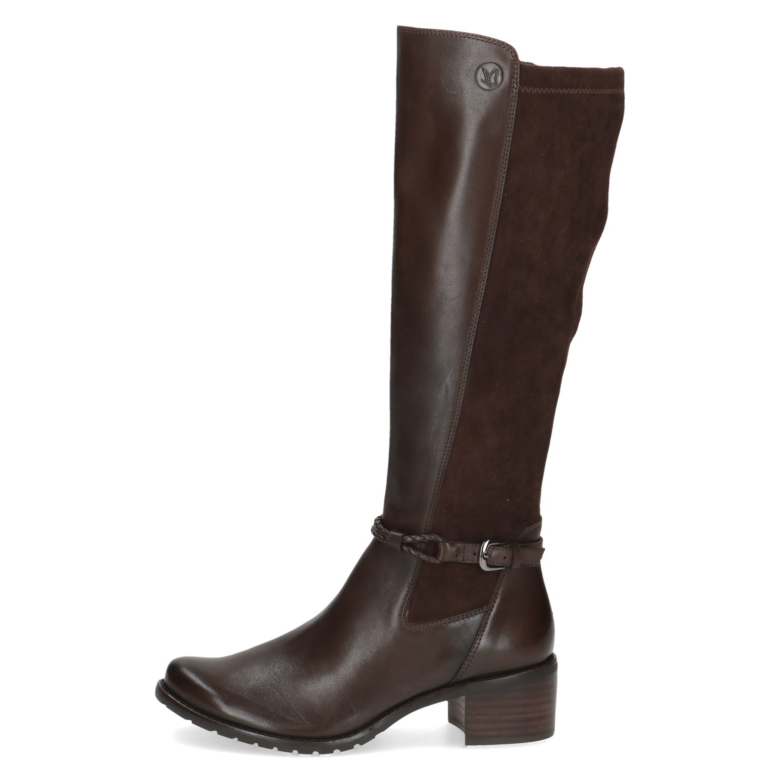 Caprice Stiefel, Blockabsatz, Langschaftstiefel, Businessstiefel mit Reißverschluss