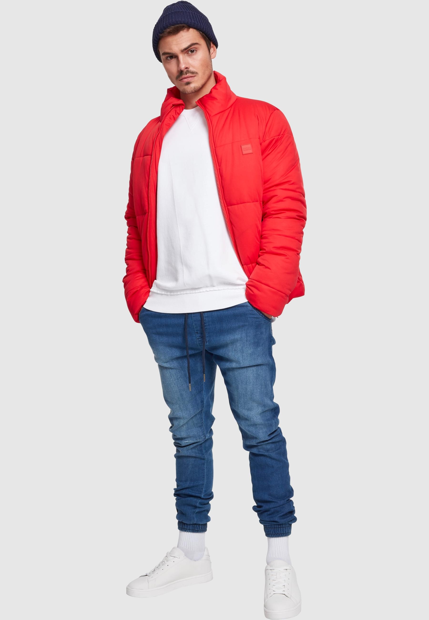 URBAN CLASSICS Winterjacke »Urban Classics Herren Boxy Puffer Jacket«, (1 St.), ohne Kapuze