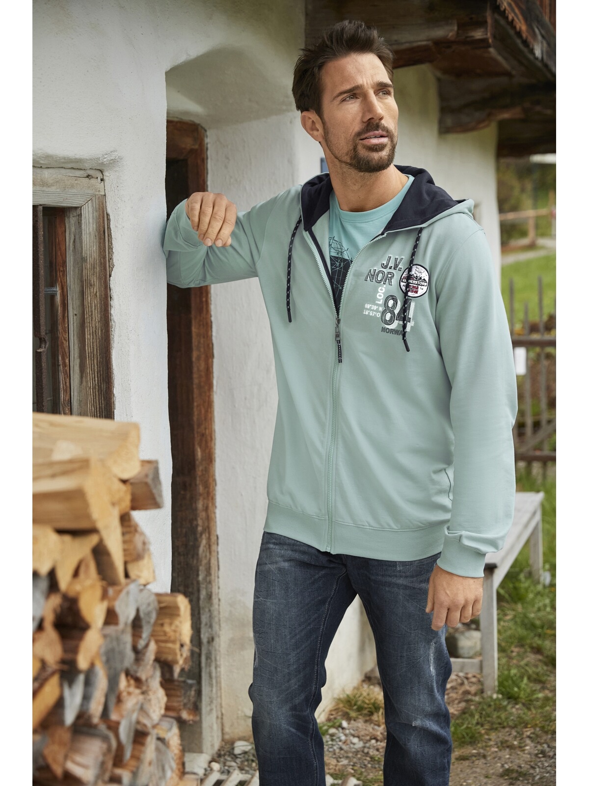 Jan Vanderstorm Kapuzensweatjacke »Sweatjacke GARRELF«