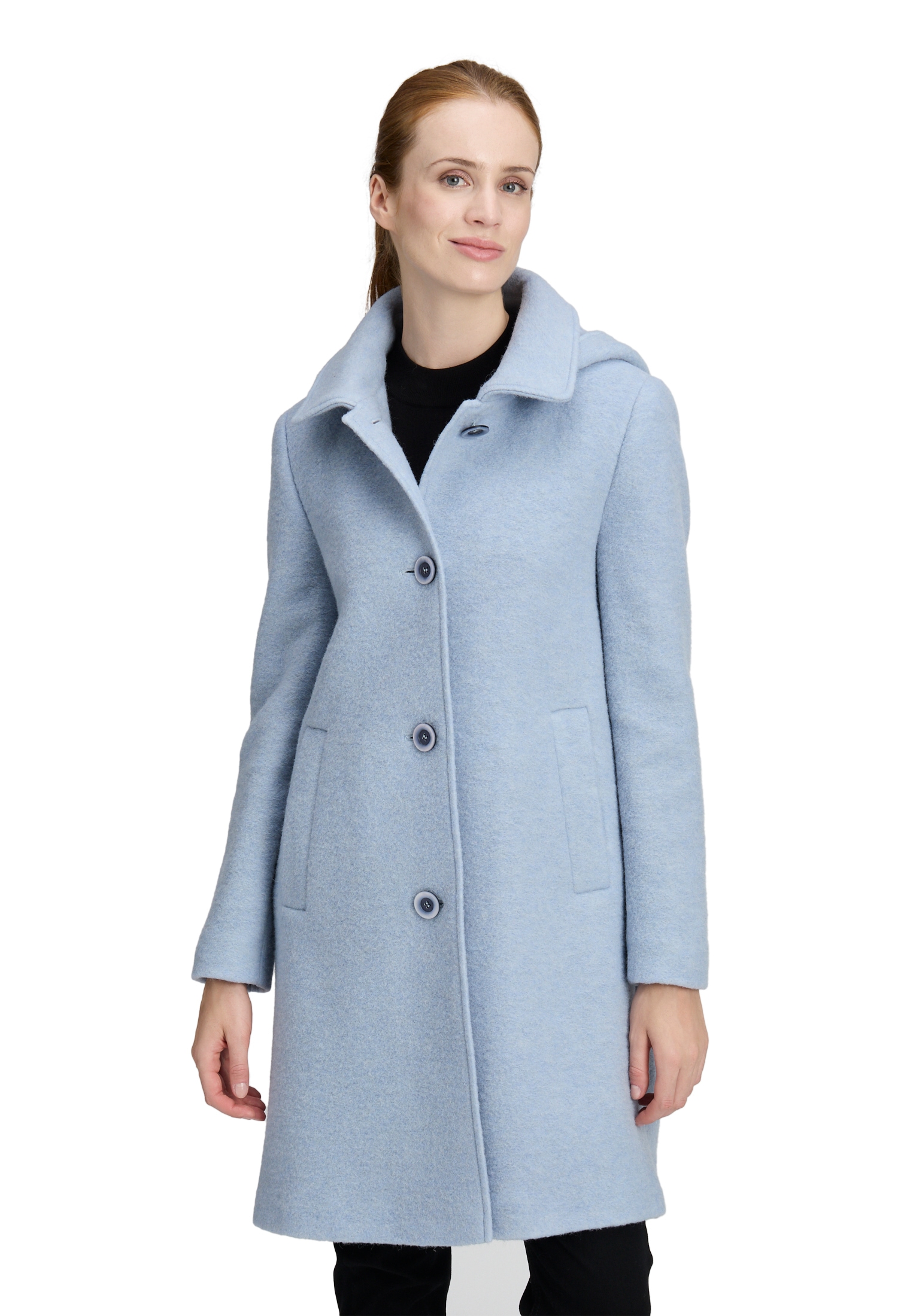 Betty Barclay Wolljacke "Betty Barclay Damen Wollmantel mit abnehmbarer Kap günstig online kaufen