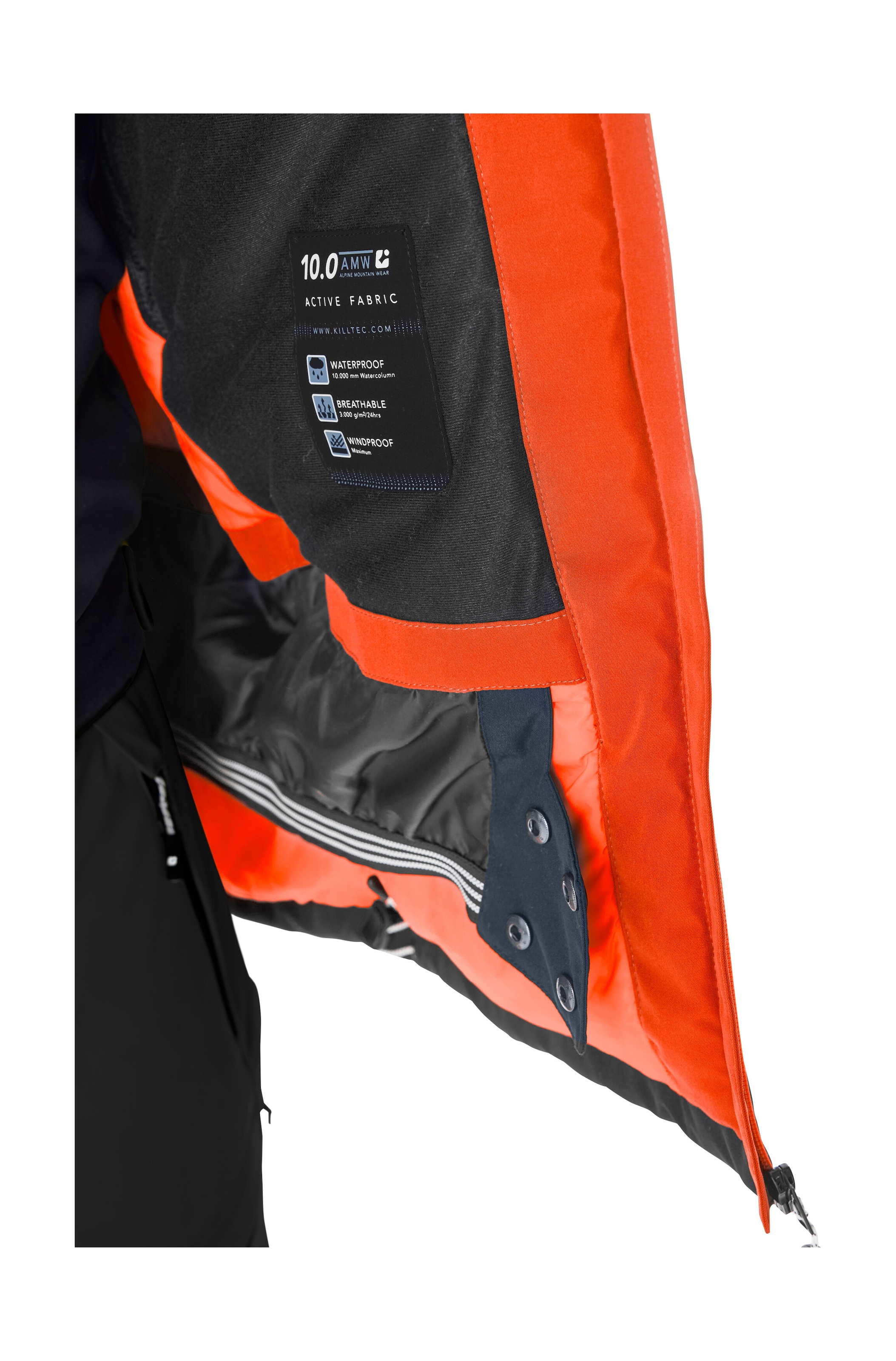 Killtec Skijacke »KSW 280 MN SKI JCKT« Wasserdichte Herrenjacke mit Schneefang, atmungsaktiv und PFAS-frei