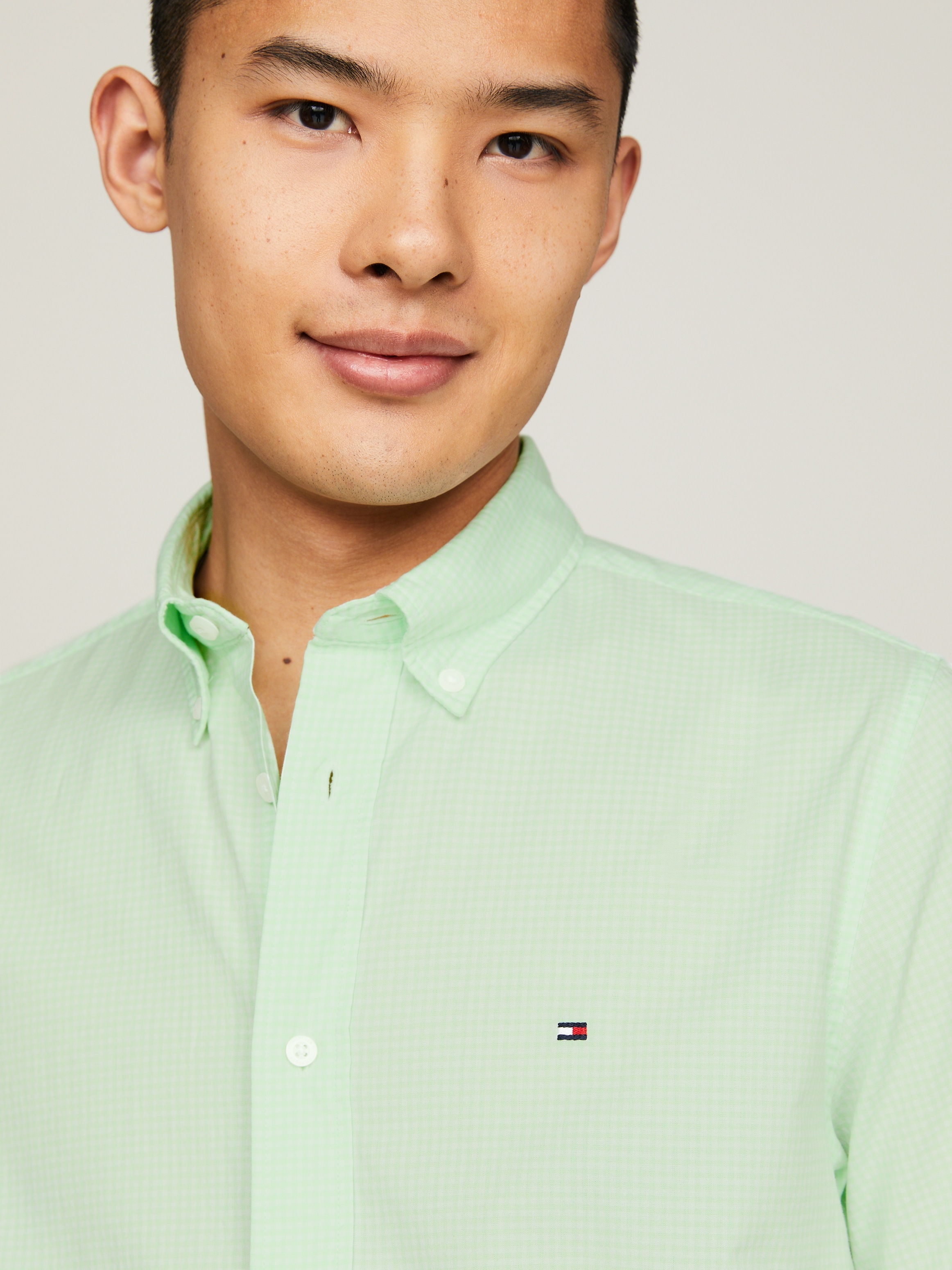 Tommy Hilfiger Kurzarmhemd "FLEX GINGHAM RF SHIRT" günstig online kaufen