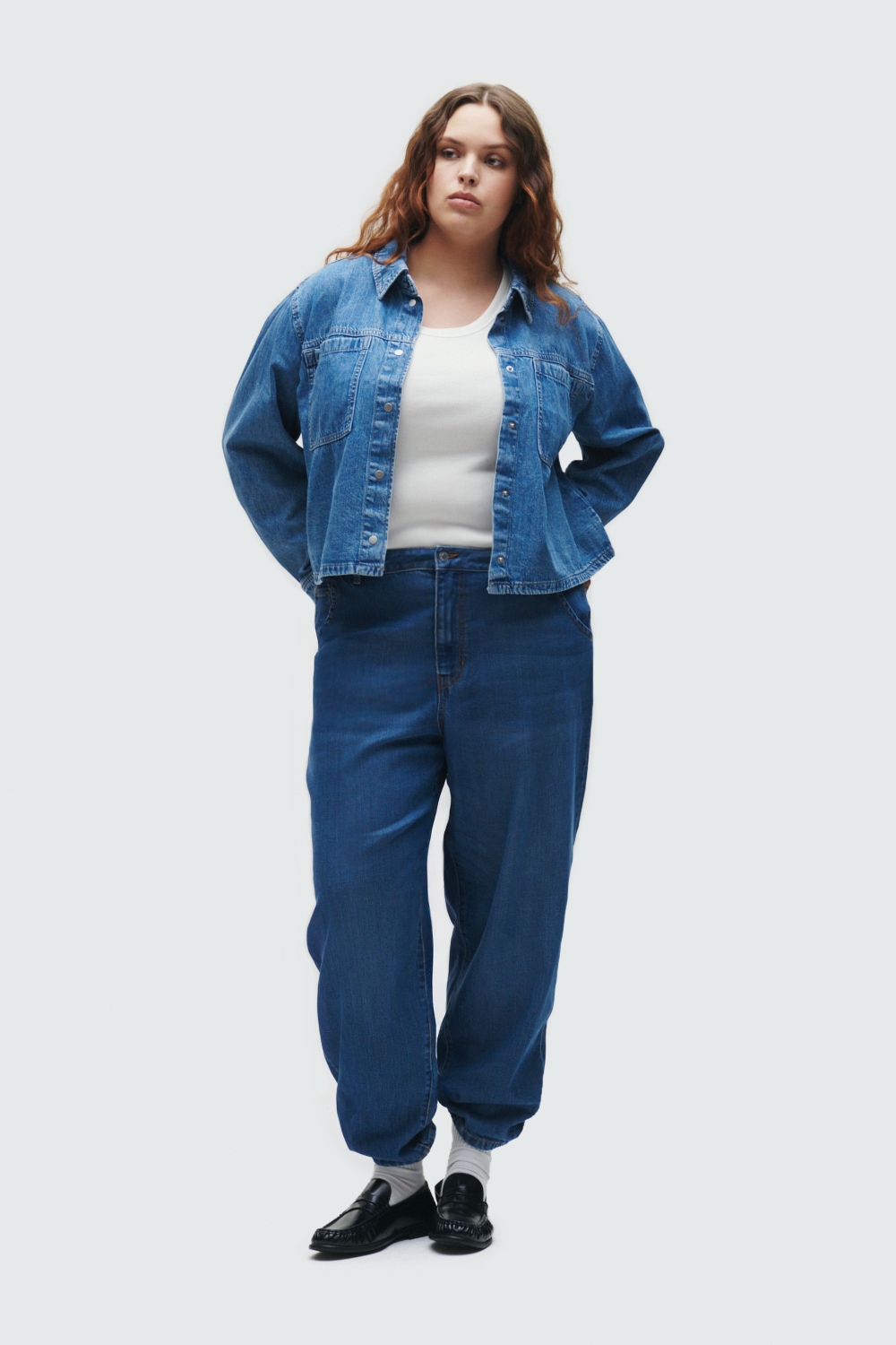 TOM TAILOR Denim Jeansbluse, mit Brusttaschen