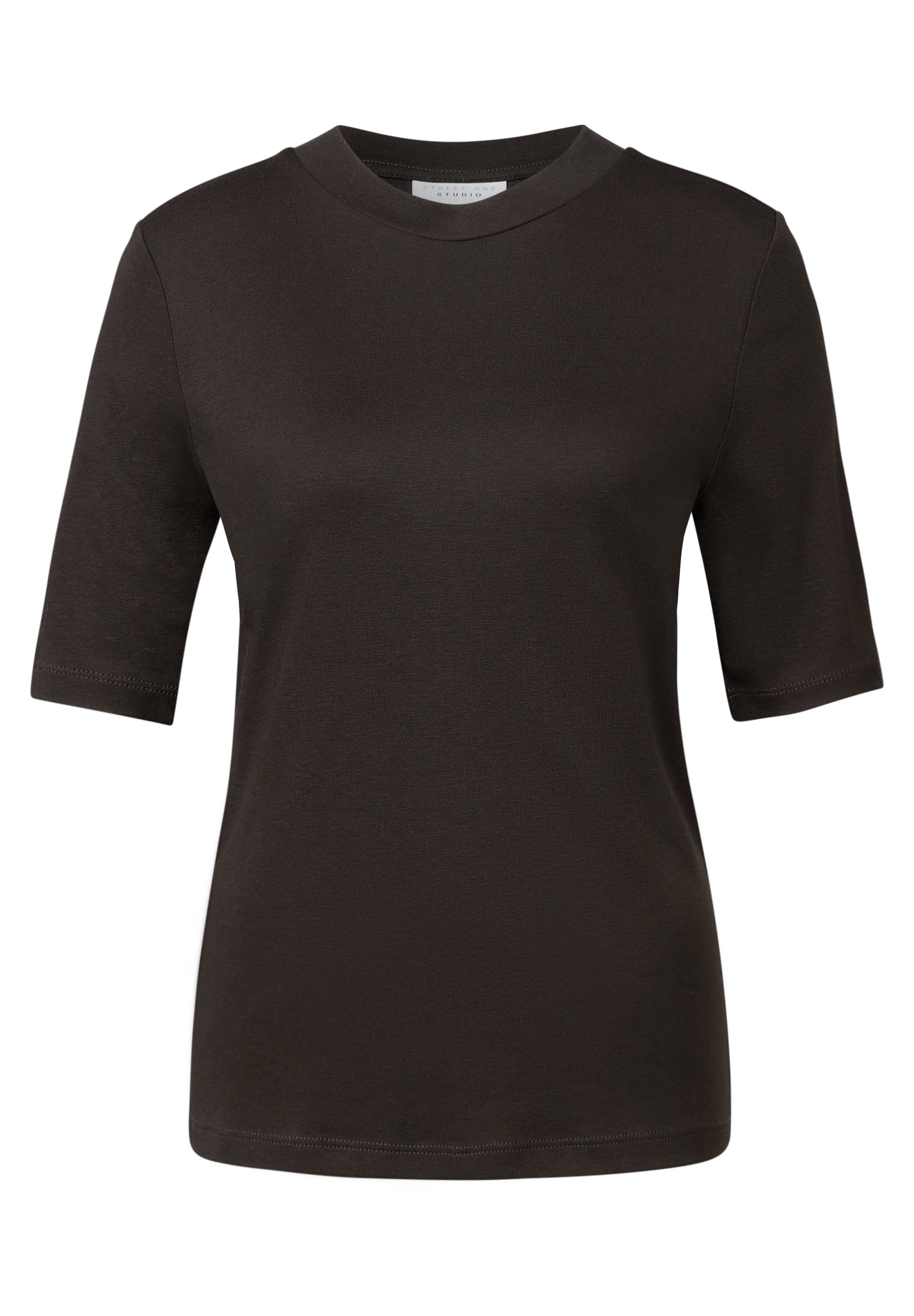 STREET ONE STUDIO Rundhalsshirt, mit Rundhalsausschnitt