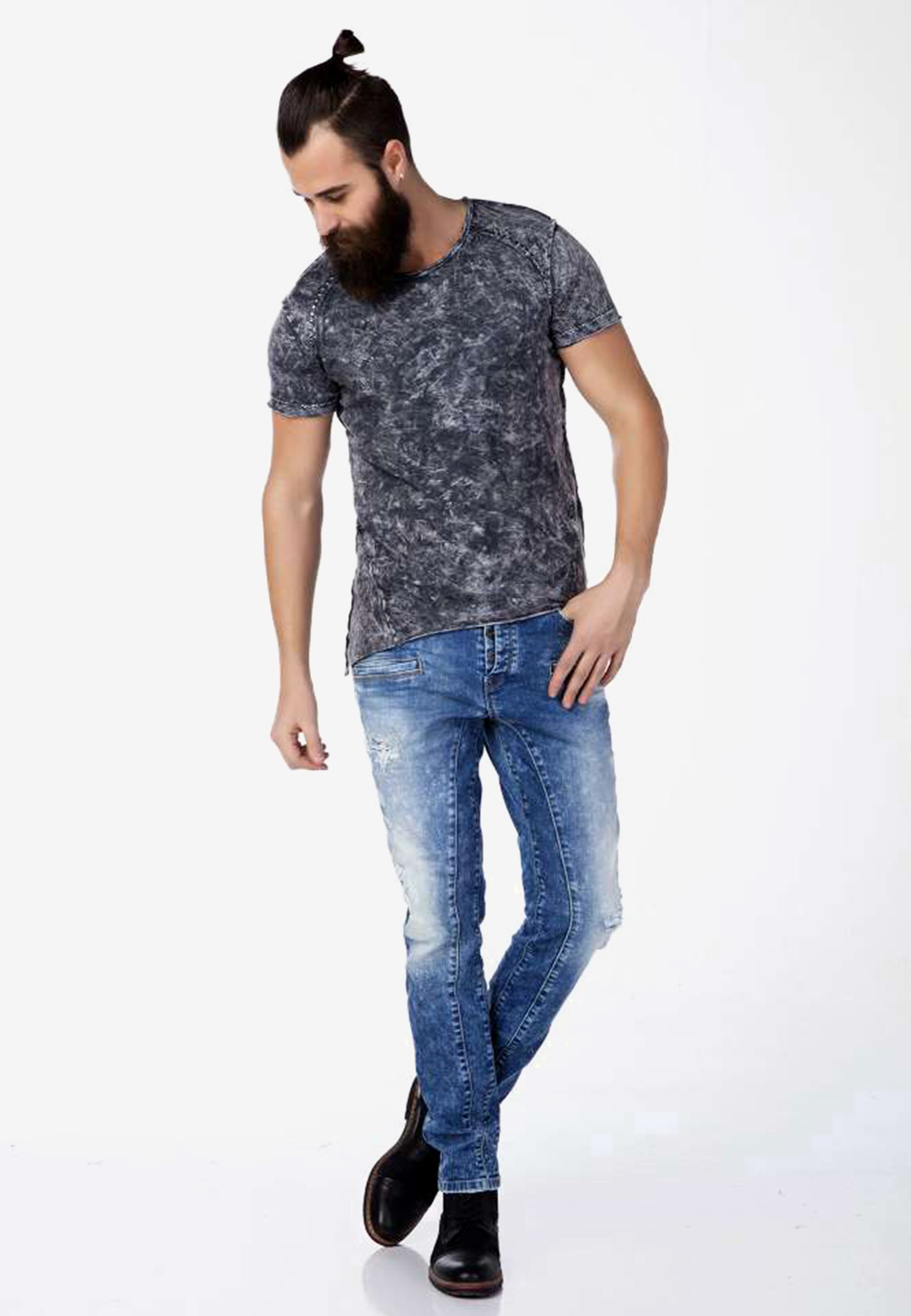 Cipo &amp; Baxx T-Shirt mit tollem Print GE6507