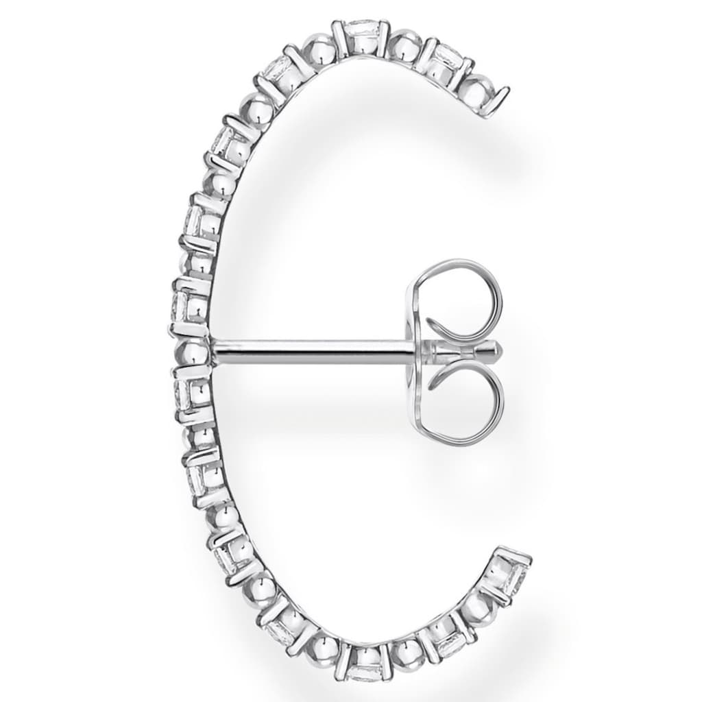 THOMAS SABO Single-Ohrstecker »weiße Steine silber, H2155-051-14«