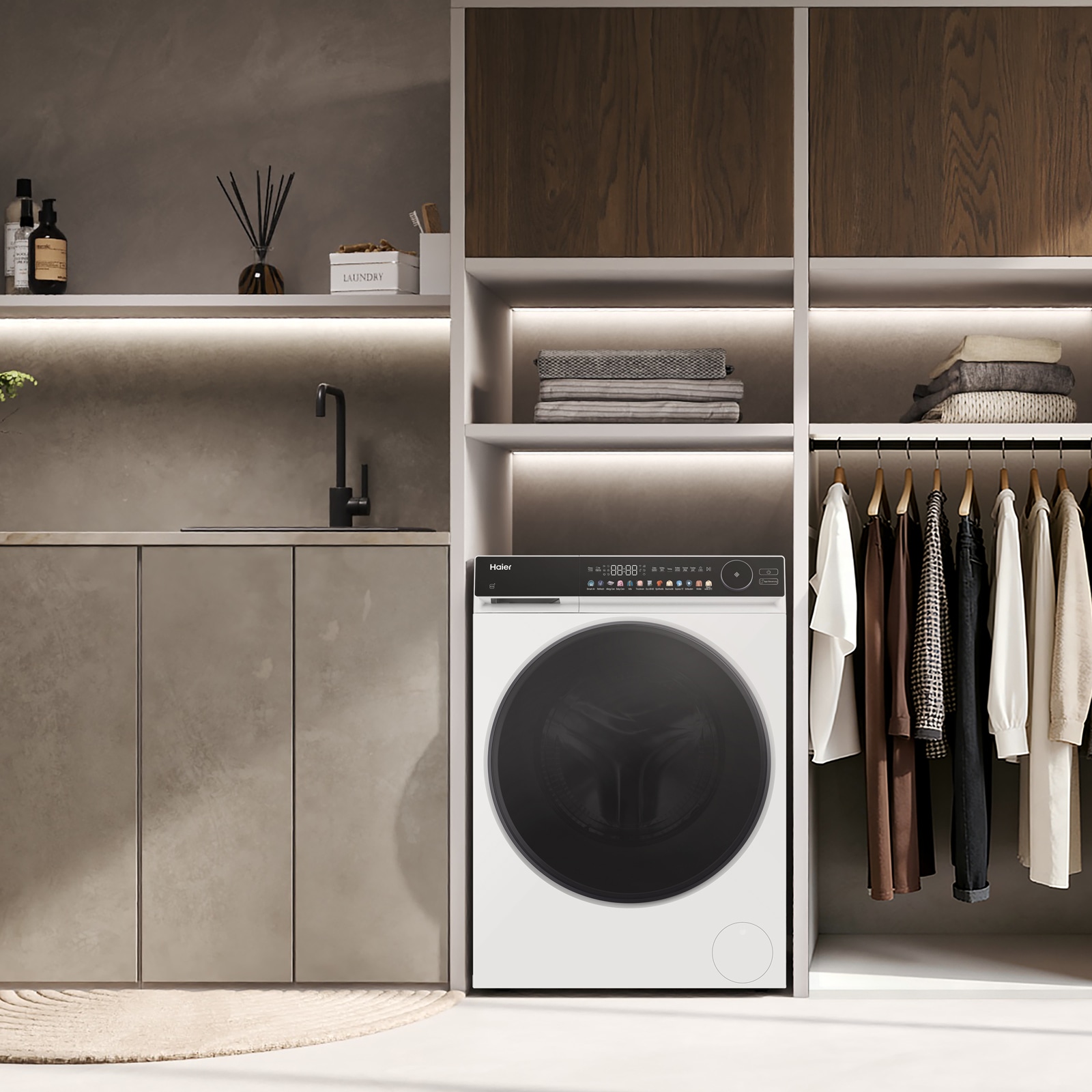 Haier Waschtrockner »HWD90-BP14667TU1« G7 Serie 9 kg /5 kg Trommelbeleuchtung & Wi-Fi