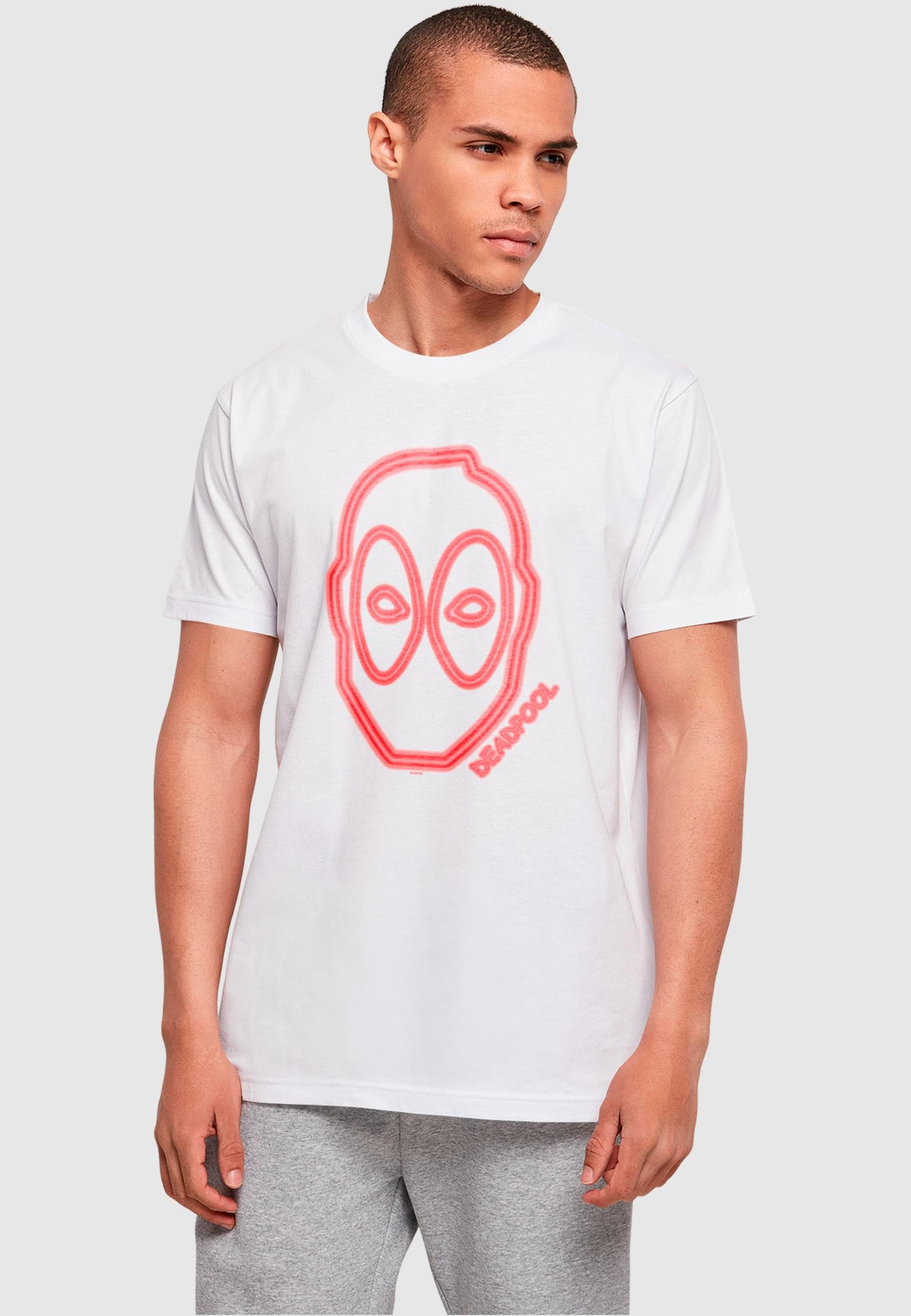 ABSOLUTE CULT T-Shirt "ABSOLUTE CULT Herren Deadpool - Neon Head T-Shirt" günstig online kaufen